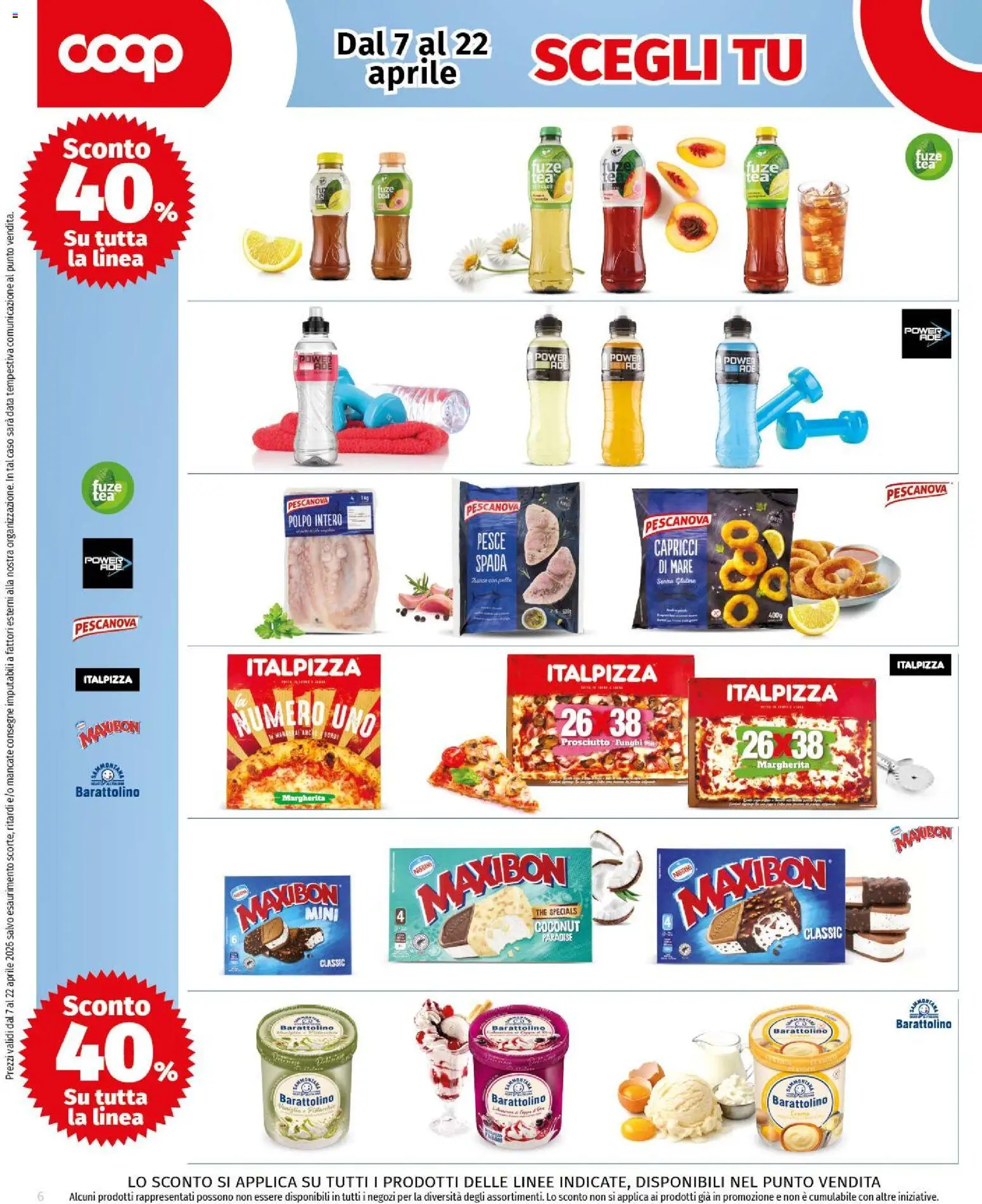 Volantino COOP del 07.04.2026 | Pagina: 6 | Prodotti: Pesce, Polpo, Prosciutto, Data