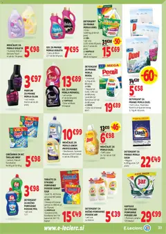 E.leclerc katalog akcije – veljaven od 25.02.2026 | Stran: 33 | Izdelki: Mehčalec, Parfum, Detergent