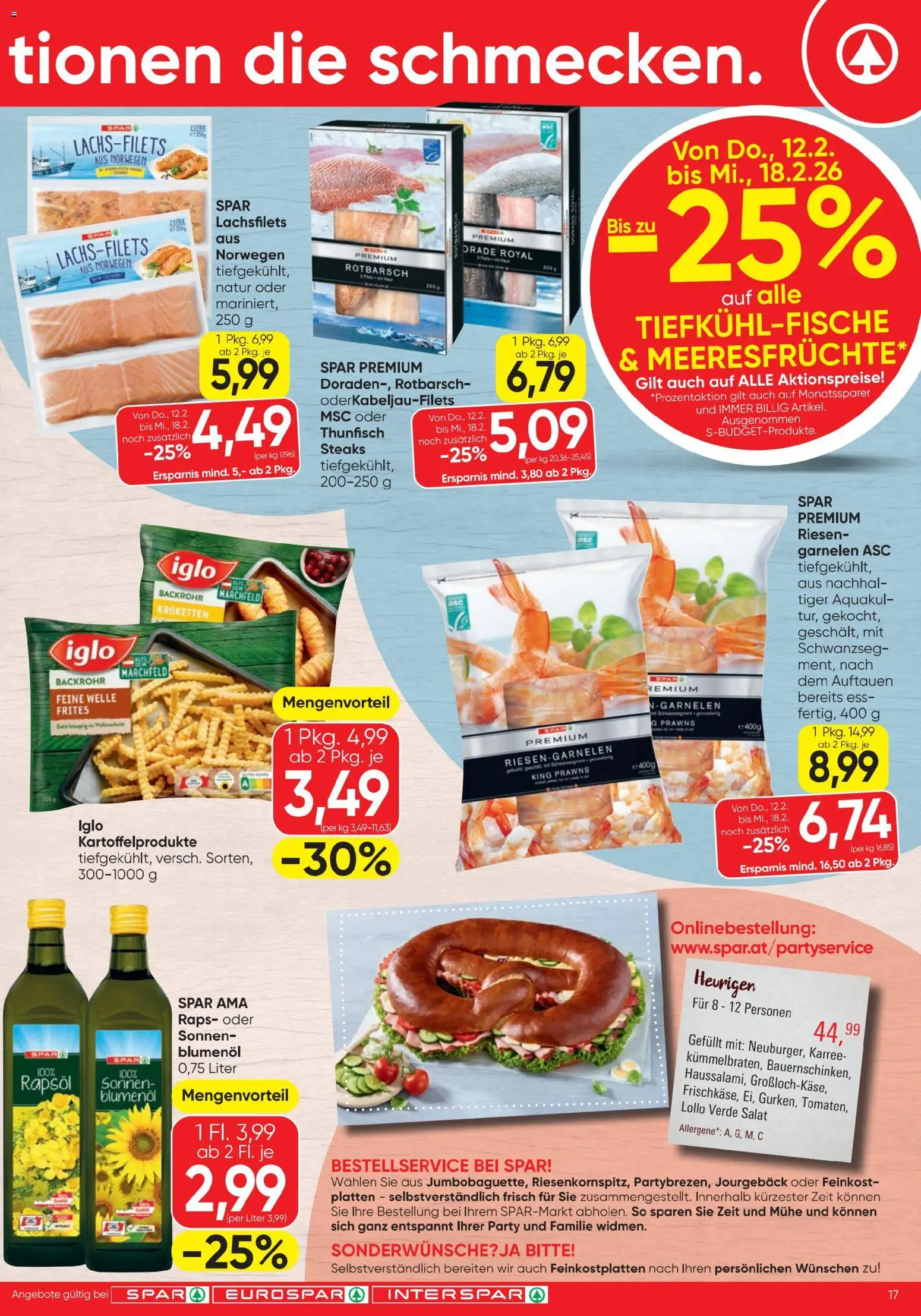 Spar Flugblatt gültig ab 12.02.2026 | Seite: 17 | Produkte: Salat