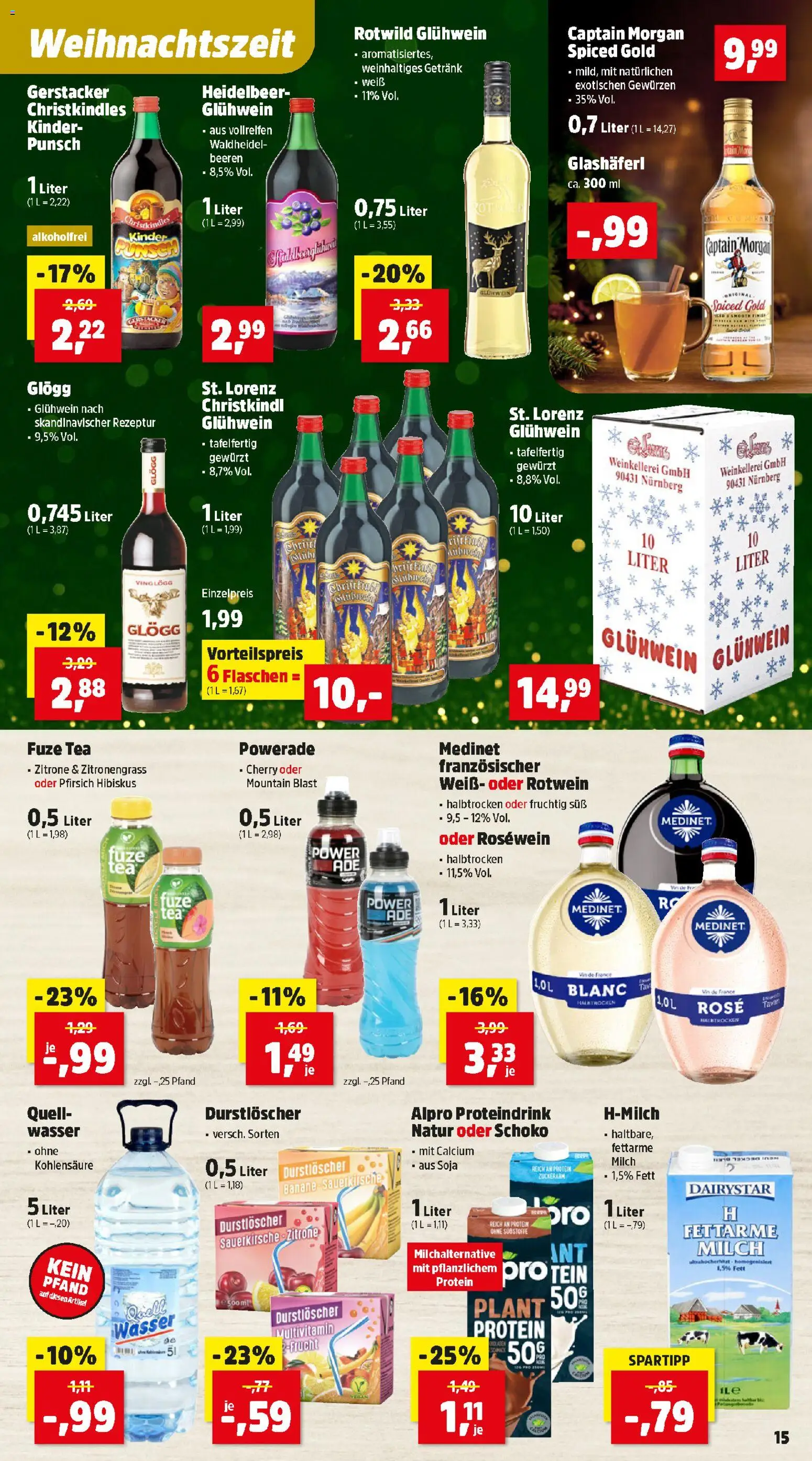 Thomas Philipps Flugblatt gültig ab 15.12.2025 | Seite: 18 | Produkte: Wasser, Zitrone, Pfirsich, Milch