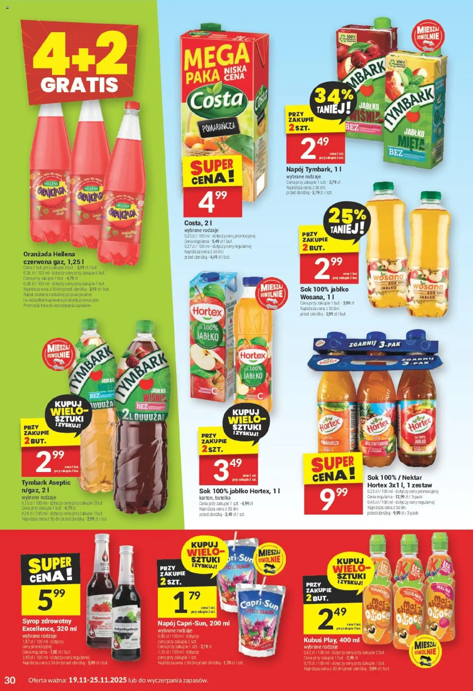 Twój Market Gazetka od 19.11.2025 | Strona: 30 | Produkty: Syrop, Malina, Mięta, Sok
