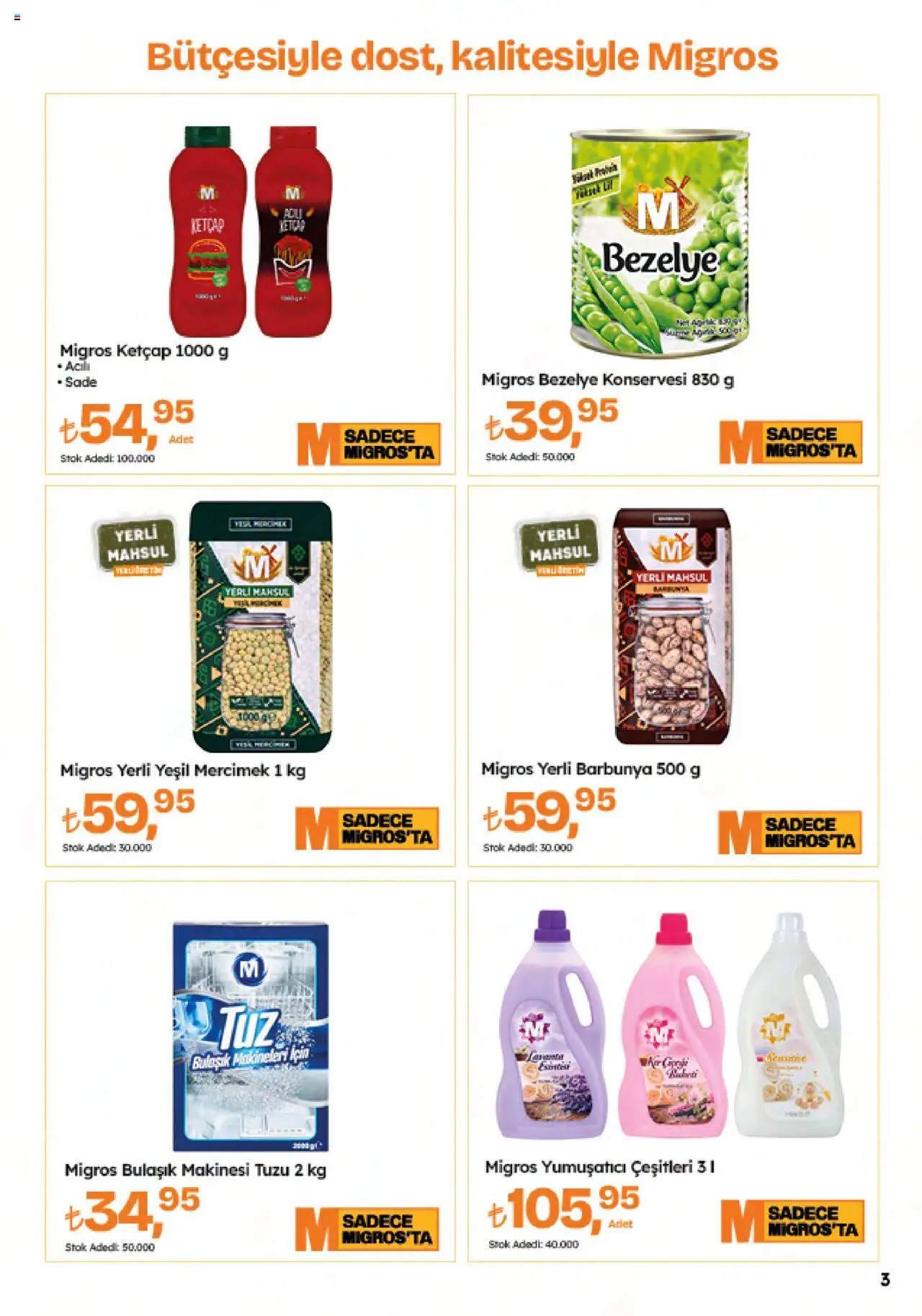 Migros Katalog - Migroskop - 09.10.2025 tarihinden itibaren geçerlidir | Sayfa: 3 | Ürünler: Ravioli, Ketçap, Barbunya, Bezelye