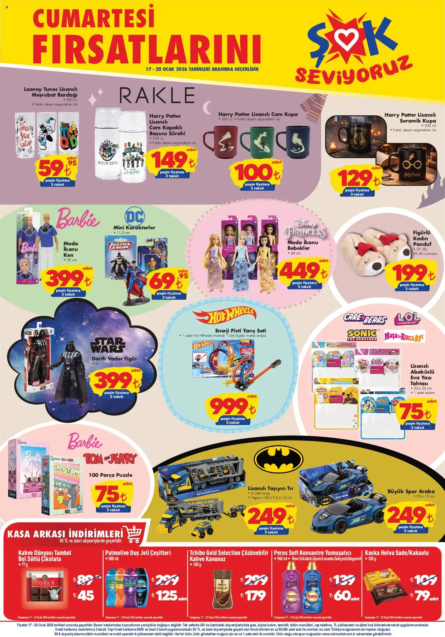 Şok Market Hafta sonu fırsatları - 17.01.2026 tarihinden itibaren geçerlidir | Sayfa: 1 | Ürünler: Duş jeli, Bağlayıcı, Kasa, Sürahi