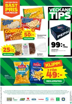 Stora Coop reklamblad aktuell från 08.09.2025 | Sida: 16 | Produkter: Cheddar, Pepsi, Chili, Spel