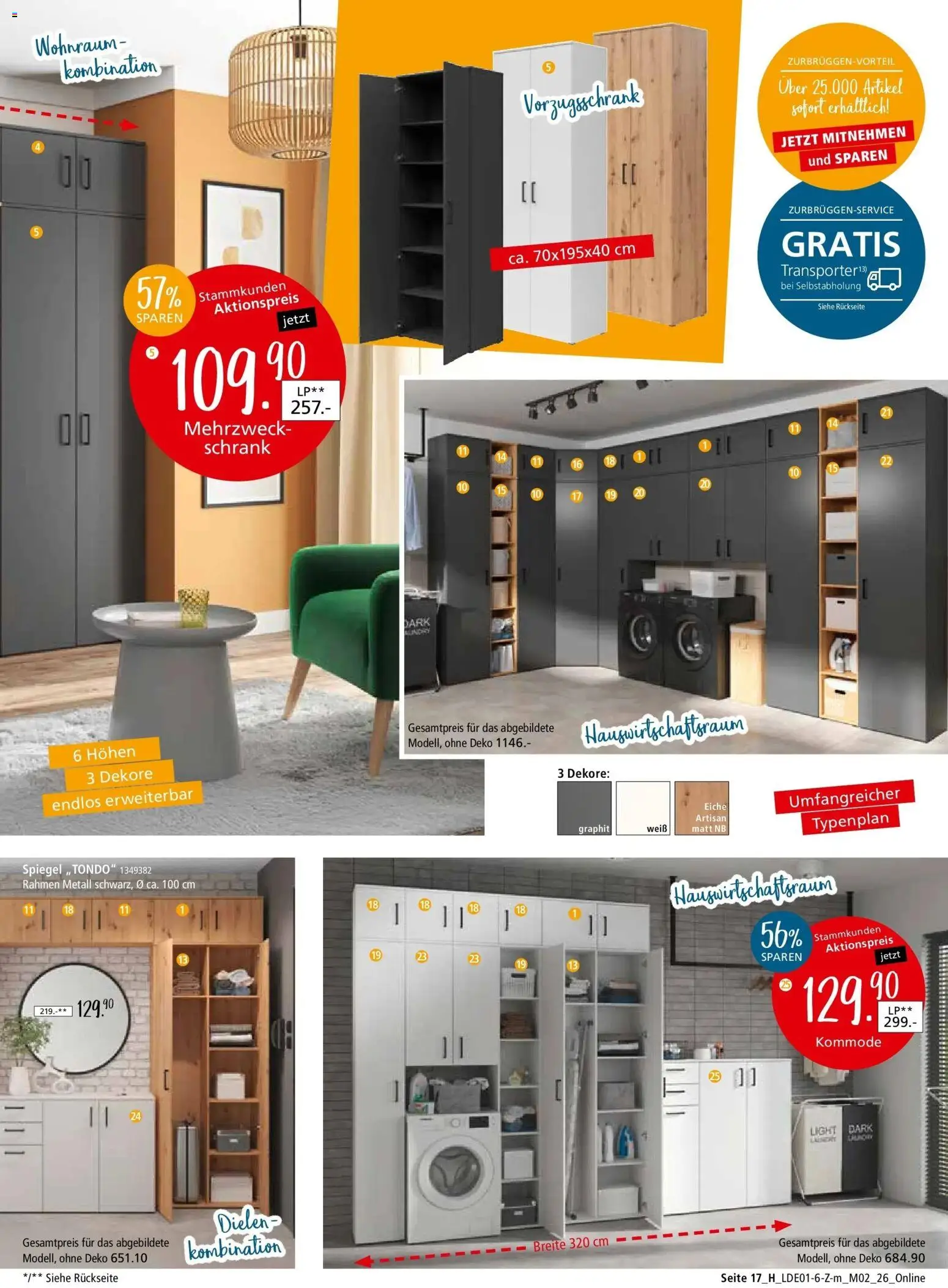 Zurbrüggen - Zurbrüggen: Unschlagbar günstig – gültig ab 09.01.2026 | Seite: 35 | Produkte: Kommode, Schrank, Spiegel