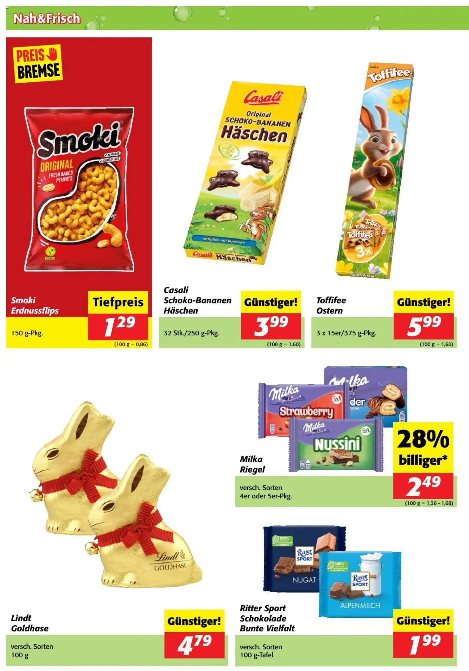 Nah und Frisch Flugblatt gültig ab 18.03.2026 | Seite: 6 | Produkte: Schokolade, Bananen
