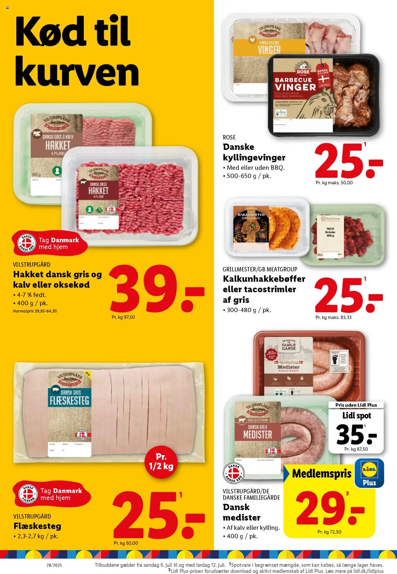 Lidl Tilbudsavis gyldig fra 06.07.2025 | Side: 2 | Produkter: Oksekød, Hat, Søm, Taco