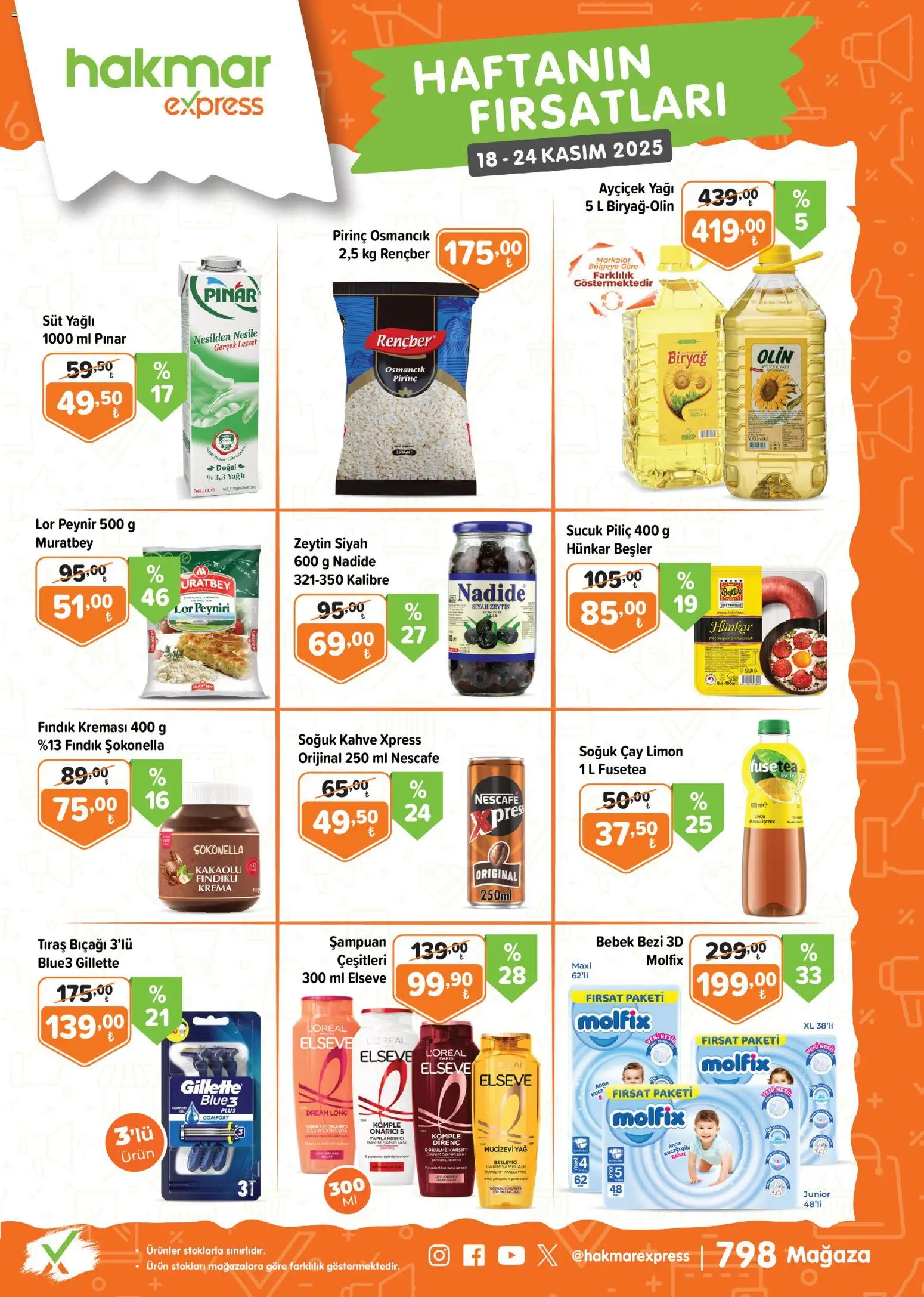 Hakmar Express Katalog - 18.11.2025 tarihinden itibaren geçerlidir | Sayfa: 1 | Ürünler: Pirinç, Çay, Krema, Ice tea