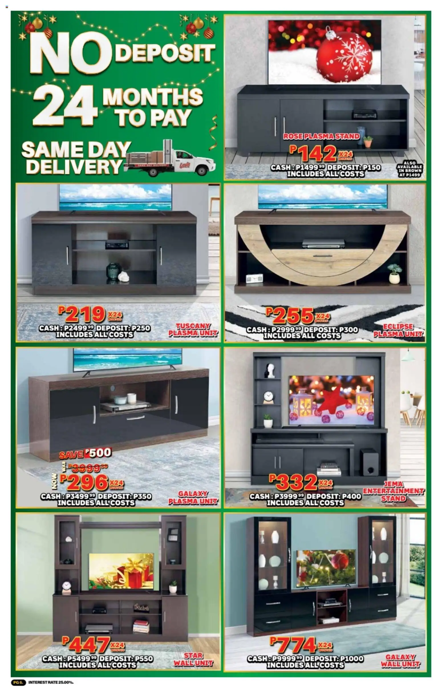 New Lewis Stores catalogue – valid from 10.11.2025 | Page: 6 | Products: Wall unit, Plasma unit