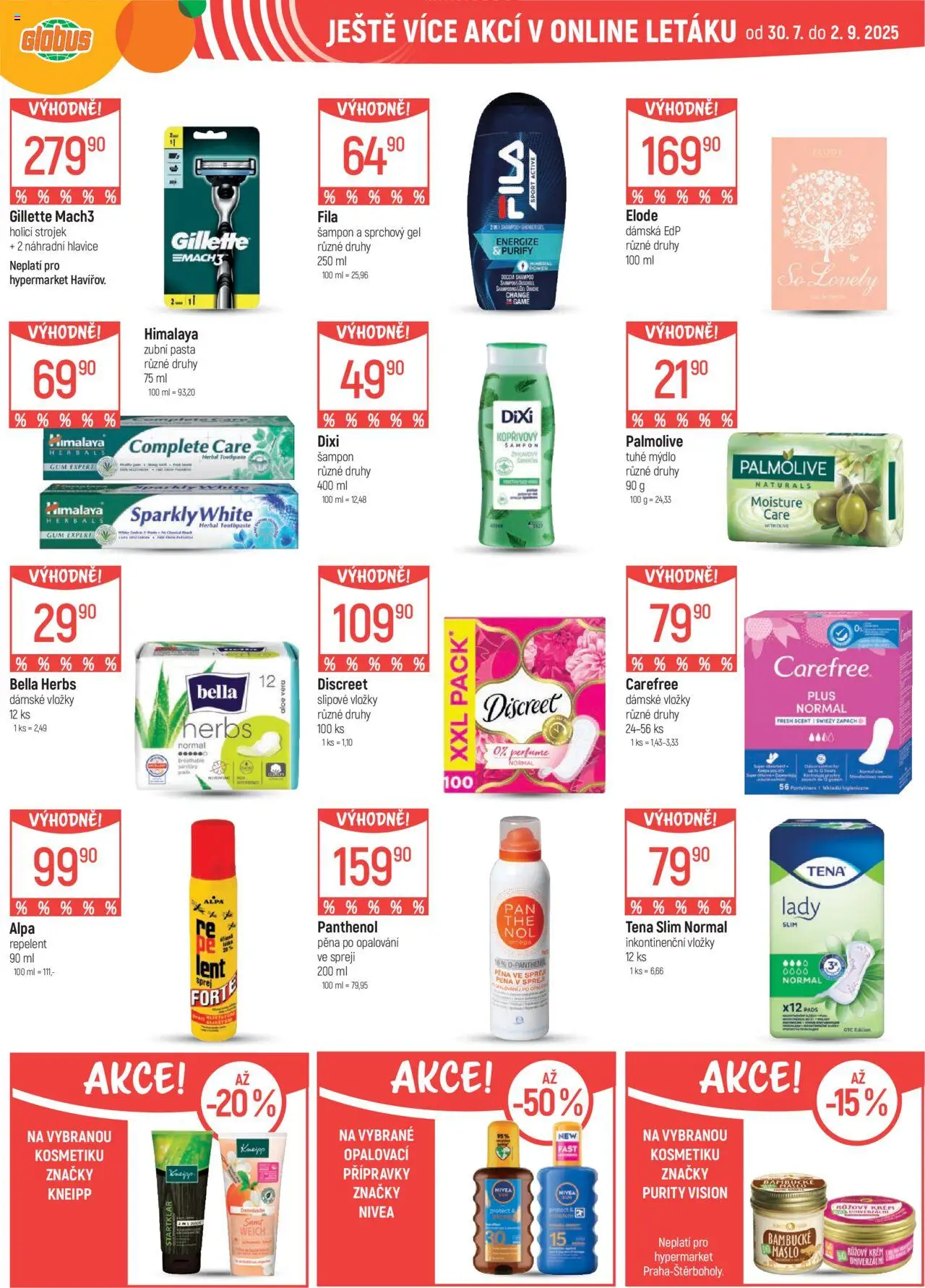Globus leták - Chomutov od 06.08.2025 | Strana: 38 | Produkty: Sprchový gel, Krém, Aloe vera, Šampon