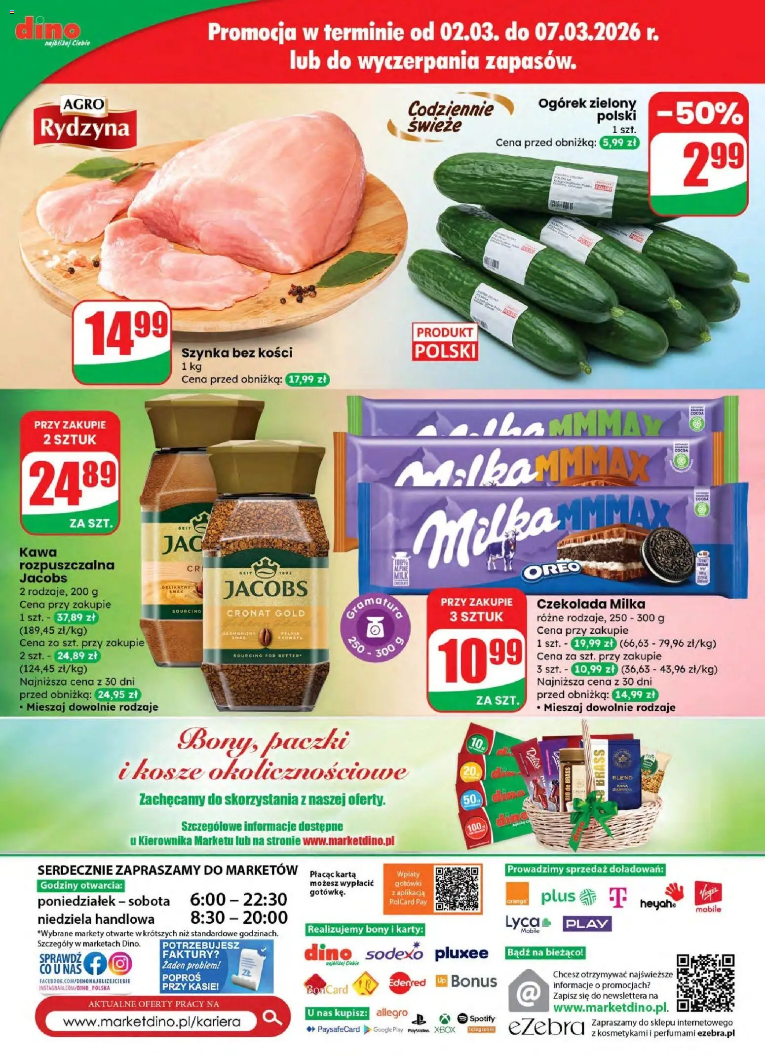 Dino gazetka od 04.03.2026 | Strona: 82 | Produkty: Karta, Xbox, Czekolada milka, Kawa
