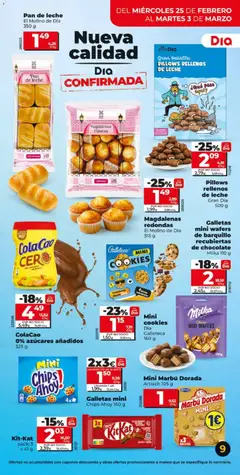 Vista previa Pan de leche El Molino de Dia, Pan de leche 350 g válido desde el 25.02.2026 | Página: 9
