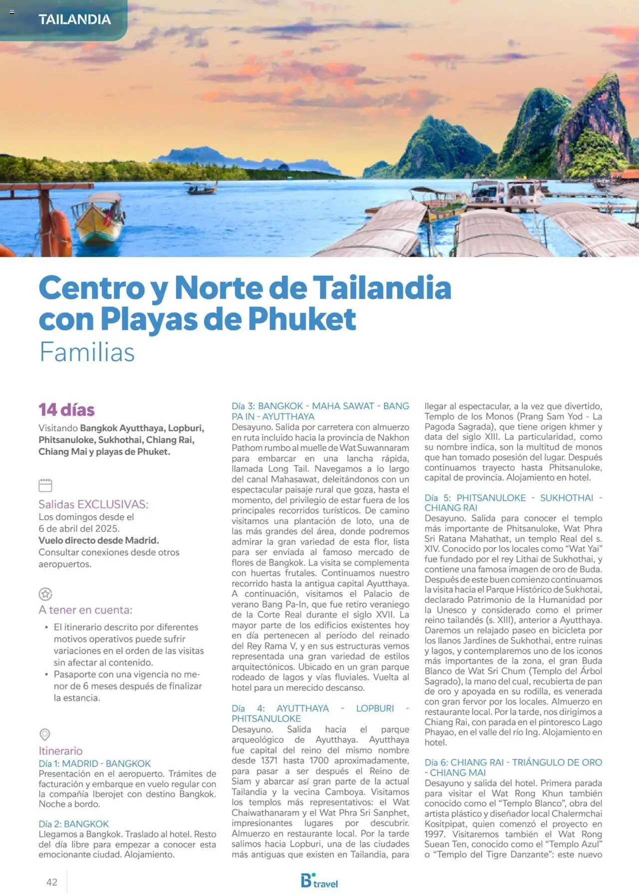 B the travel brand Asia 2025 │ válido desde el 15.11.2024 | Página: 42 | Productos: Bicicleta, Pan