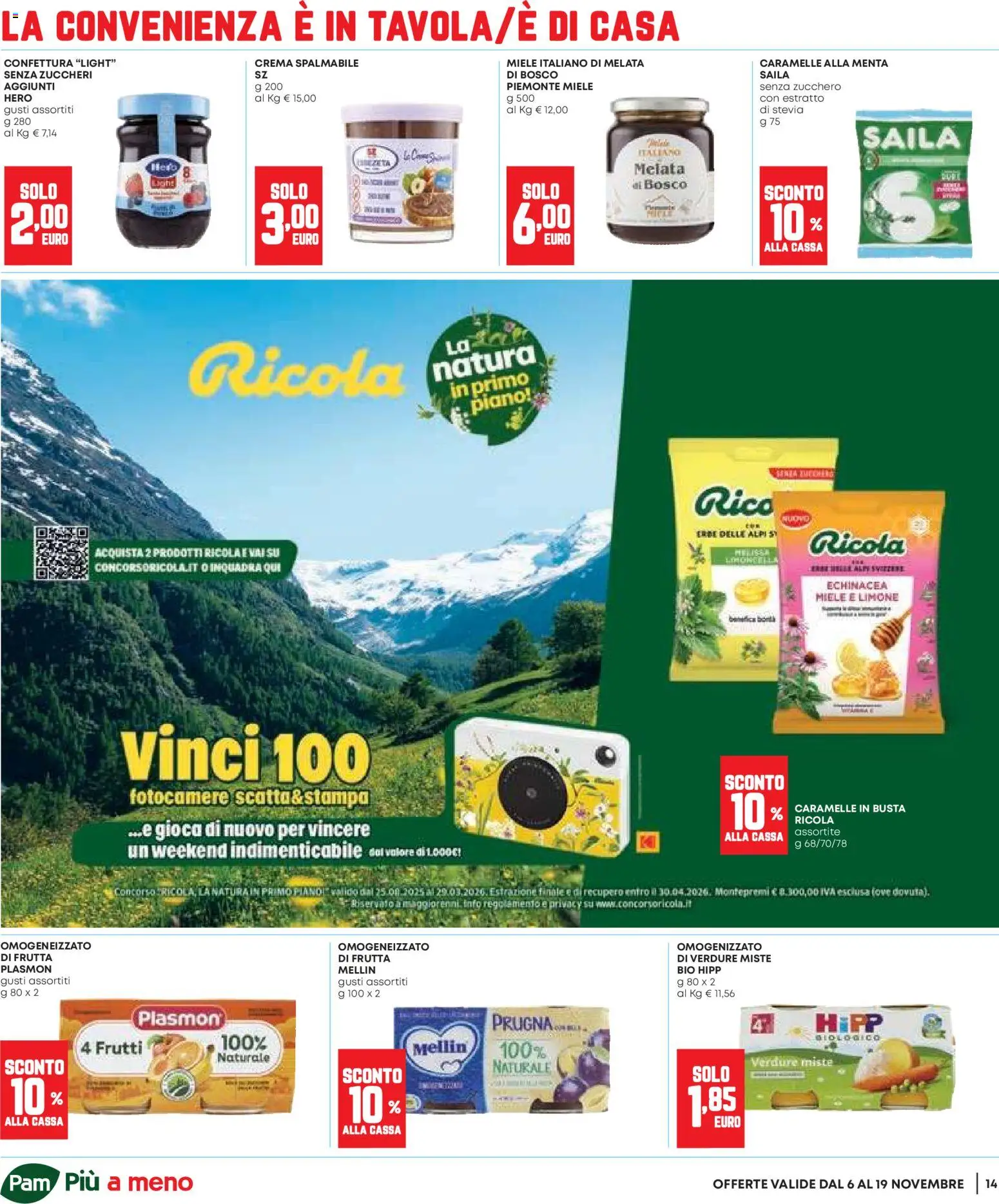 Volantino Panorama del 06.11.2025 | Pagina: 14 | Prodotti: Stevia, Verdure, Frutta, Omogenizzato