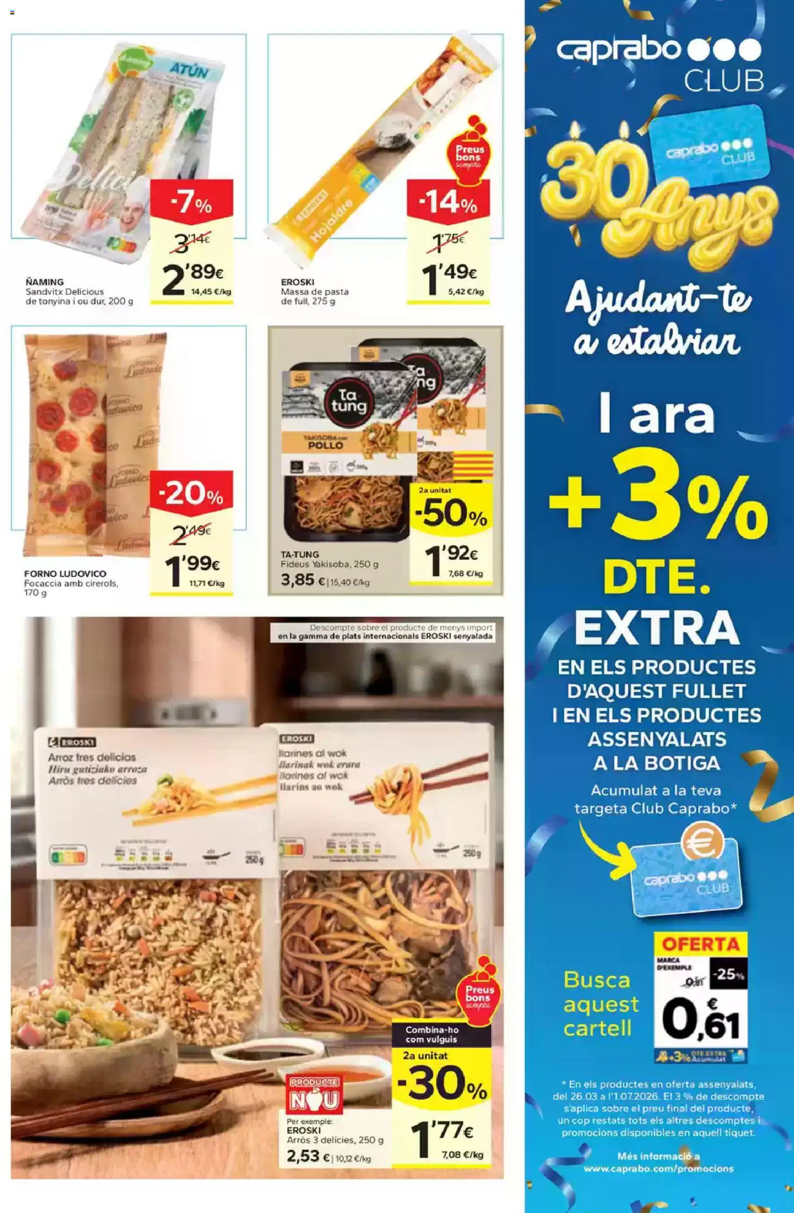 Caprabo folleto │ válido desde el 16.04.2026 | Página: 7 | Productos: Arroz, Pasta, Ρυζογκοφρέτα