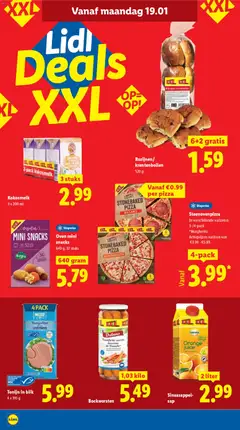 Rozijnen/krentenbollen, 520 g, 6+2 gratis - Voorbeeld van een folder van Lidl, geldig van 19.01.2026 | Pagina: 12
