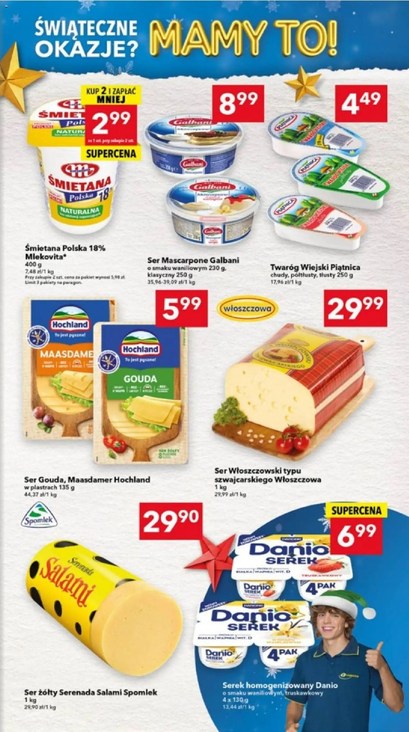 Lewiatan gazetka - Ostrów Wielkopolski od 04.12.2025 | Strona: 5 | Produkty: Serek, Salami, Ser mascarpone, Twaróg