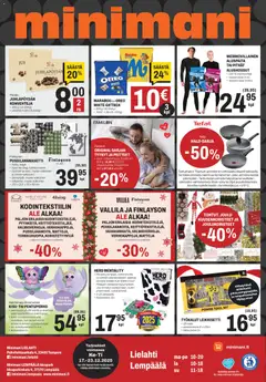 Minimani-mainoslehti voimassa 17.12.2025 alkaen