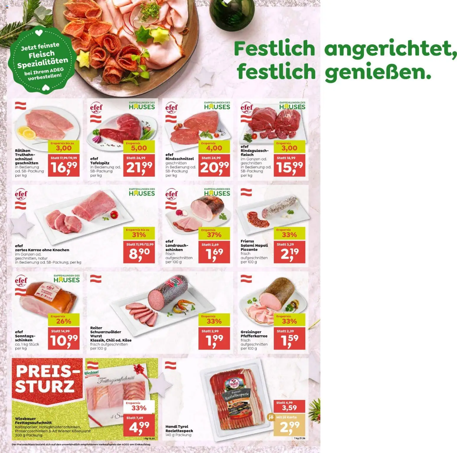 ADEG Vorarlberg gültig ab 18.12.2025 | Seite: 4 | Produkte: Chili, Käse, Salami, Schinken
