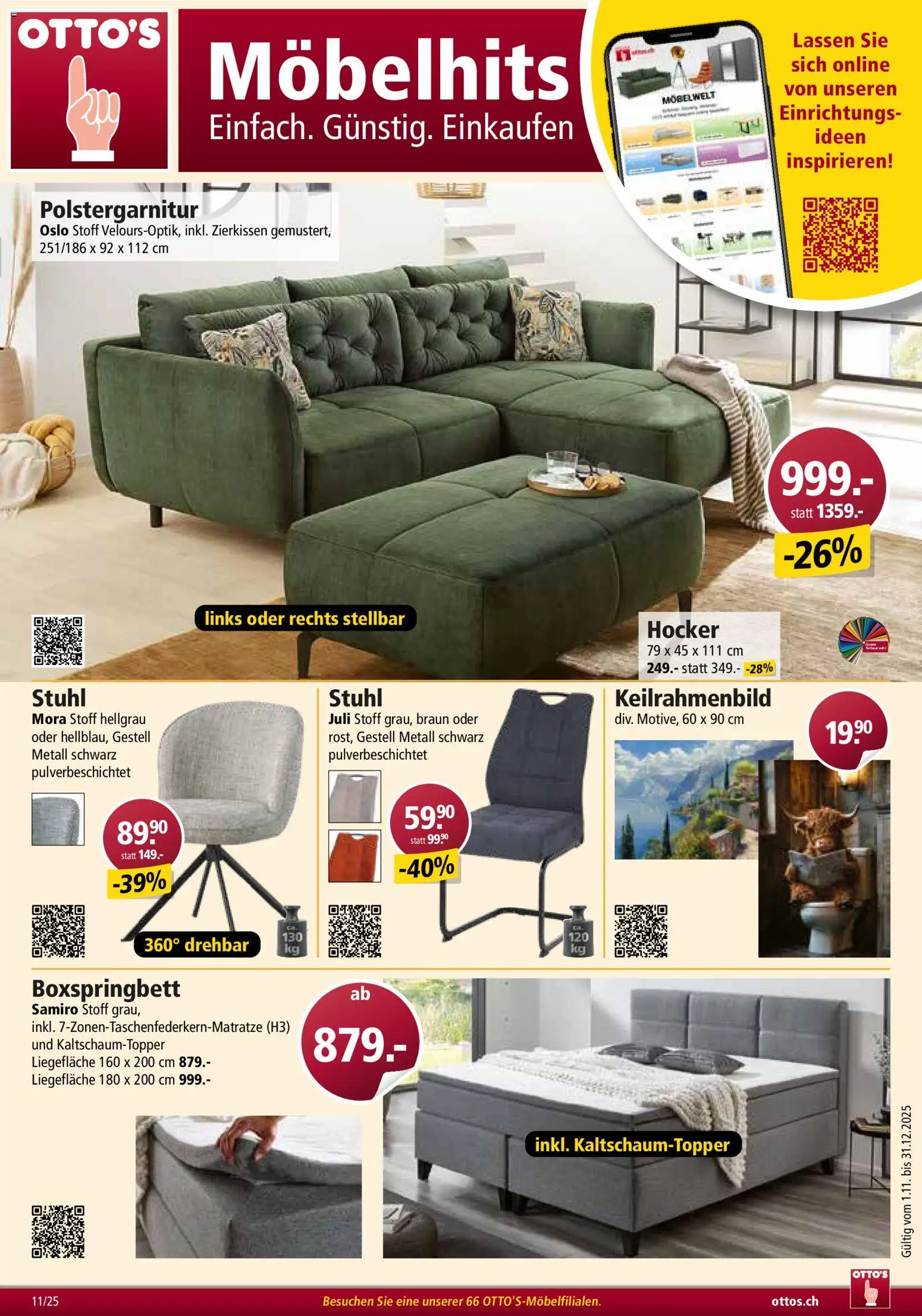 Otto's Aktionen Möbelflyer – gültig ab 01.11.2025 | Seite: 1