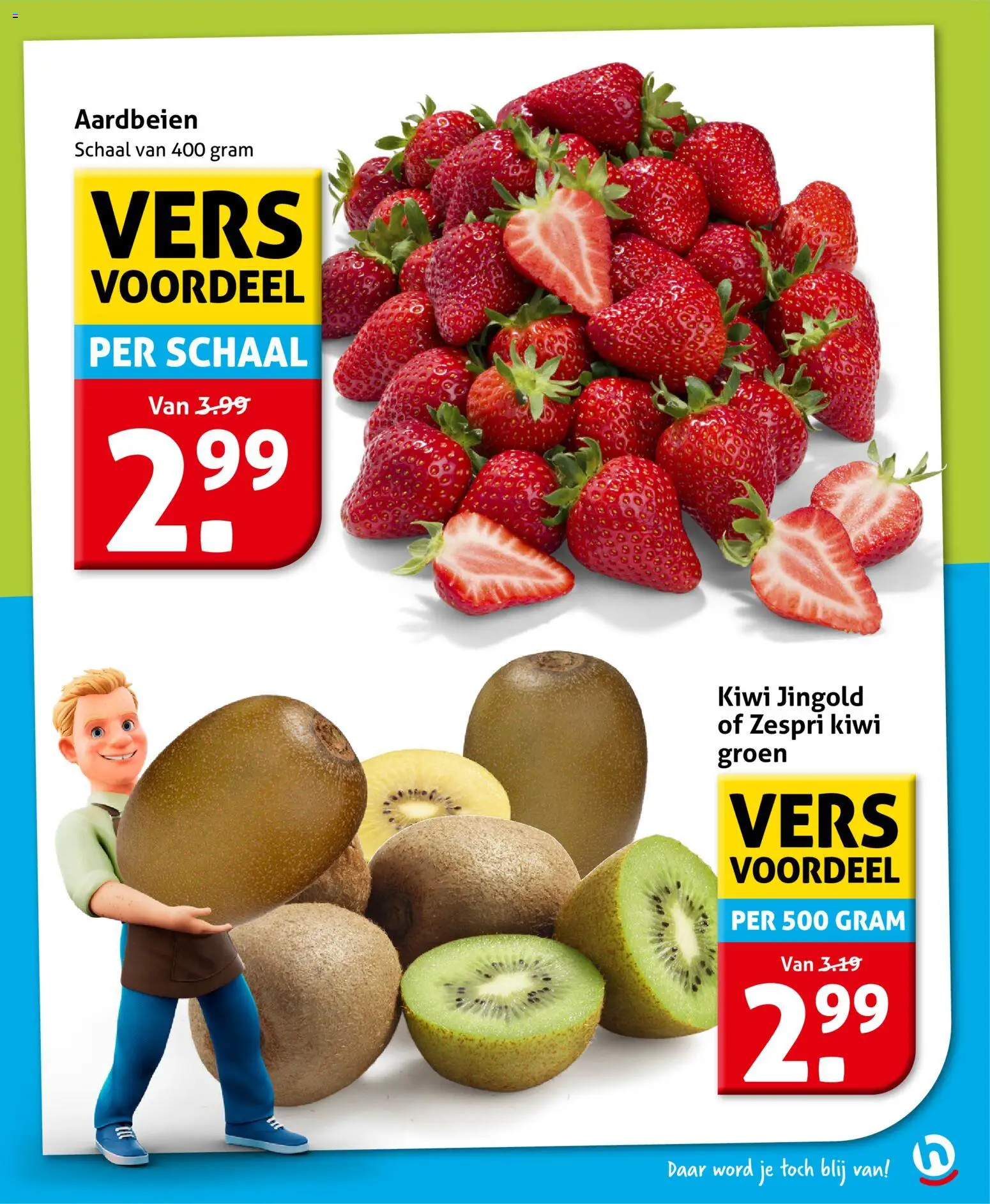 {H1} | Pagina: 7 | Producten: Aardbeien, Kiwi, Schaal