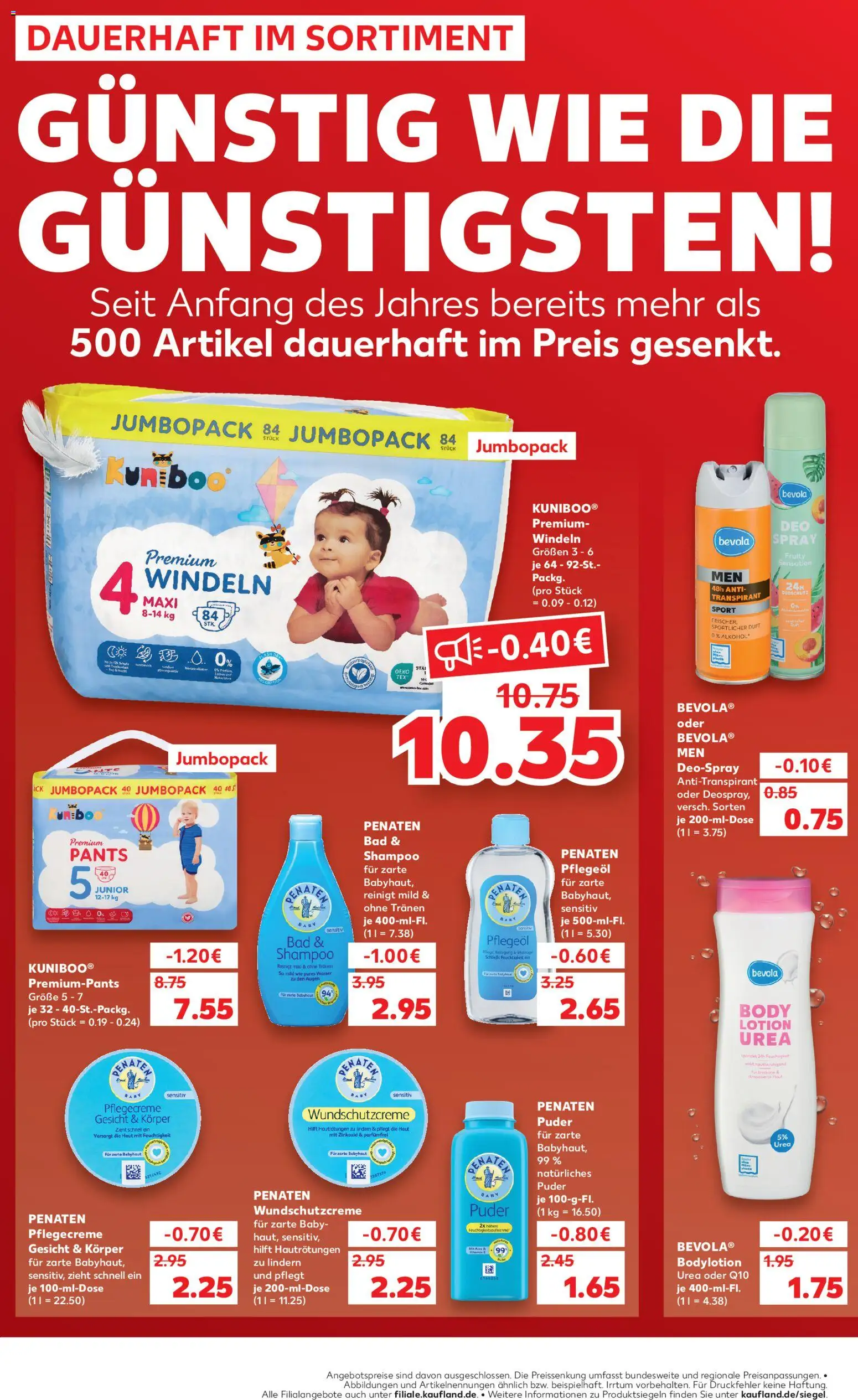 Kaufland Prospekt Rostock	 – gültig ab 10.04.2026 | Seite: 1 | Produkte: Shampoo, Antitranspirant, Wasser, Deospray