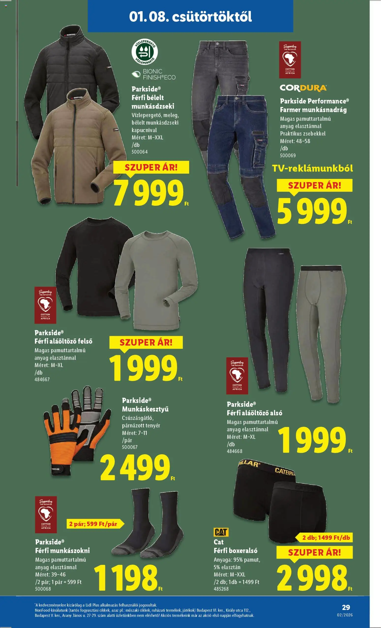 Lidl akciós ujság - amely érvényes a következő dátumtól: 08.01.2026 | Oldal: 29