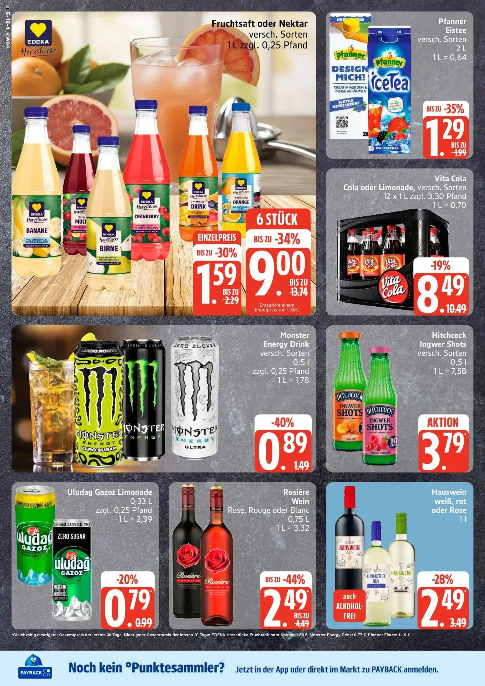 Edeka prospekt Rostock	 – gültig ab 18.01.2026 | Seite: 22 | Produkte: Cola, Birne, Wein, Fruchtsaft