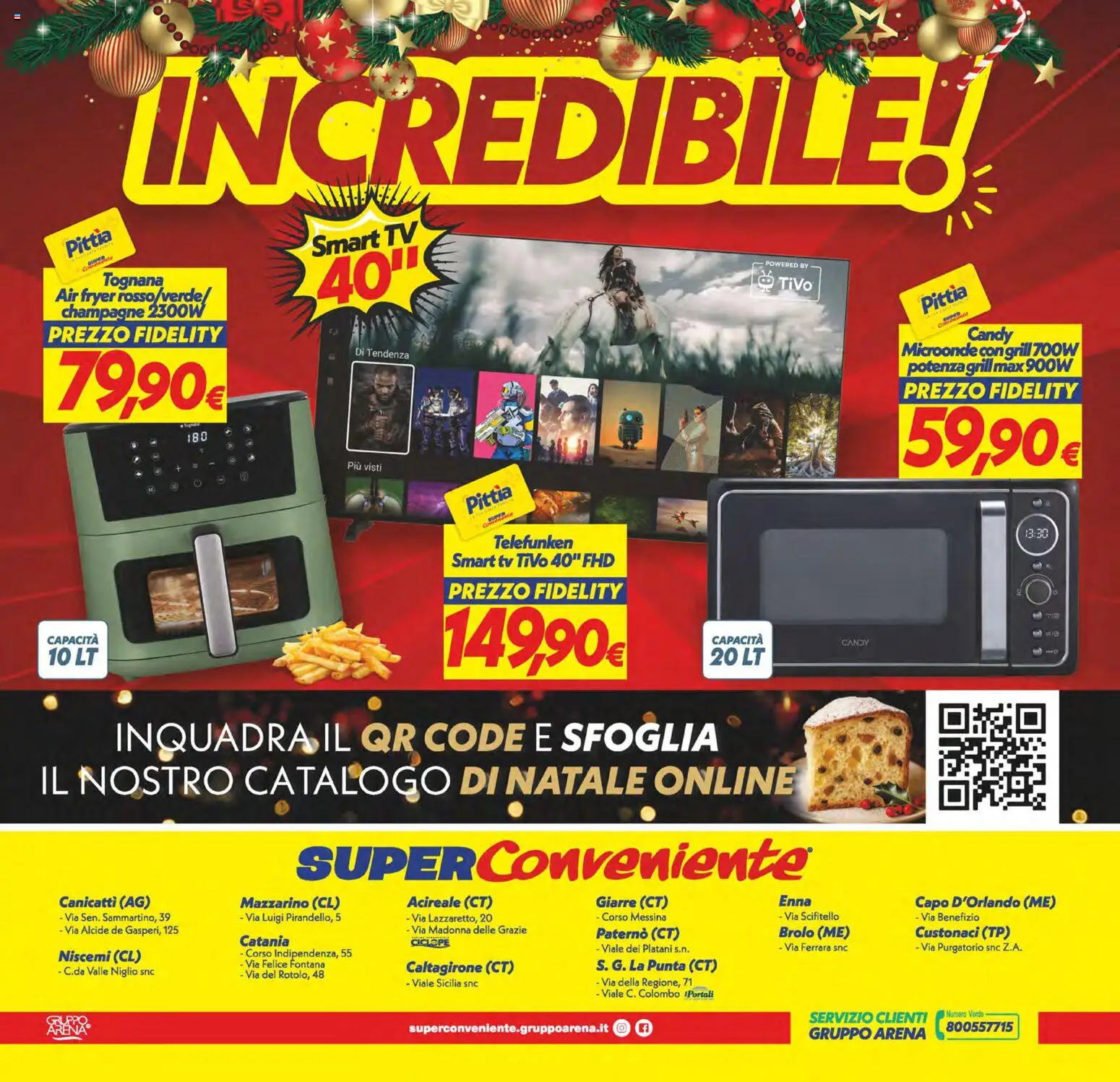 Volantino SuperConveniente del 16.12.2025 | Pagina: 32 | Prodotti: Microonde, smart TV, Champagne, TV