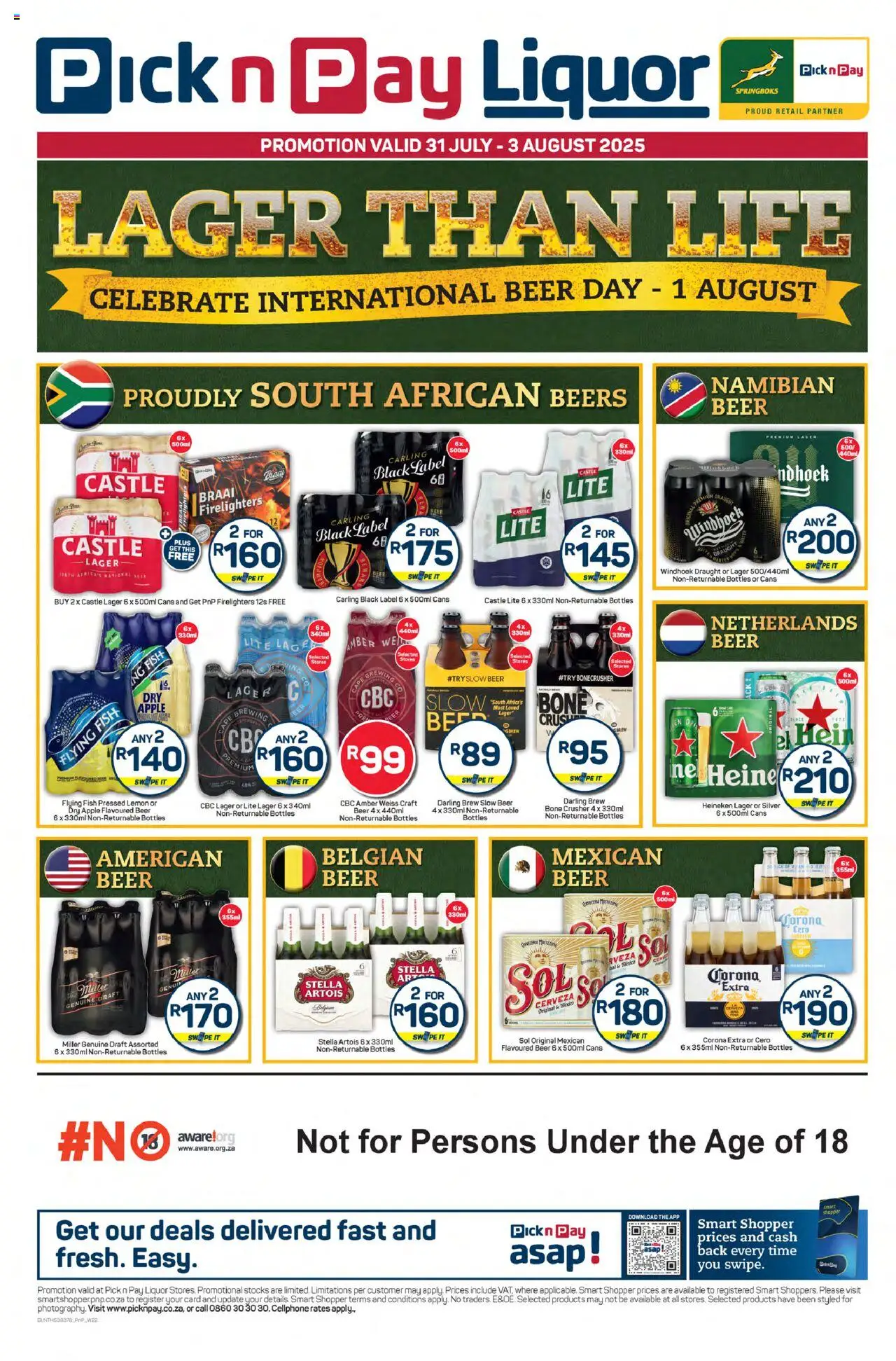 Pick n Pay - Liquor Weekend Specials │ valid from 31.07.2025 | Page: 1 | Products: Beer, Fish, Lemon