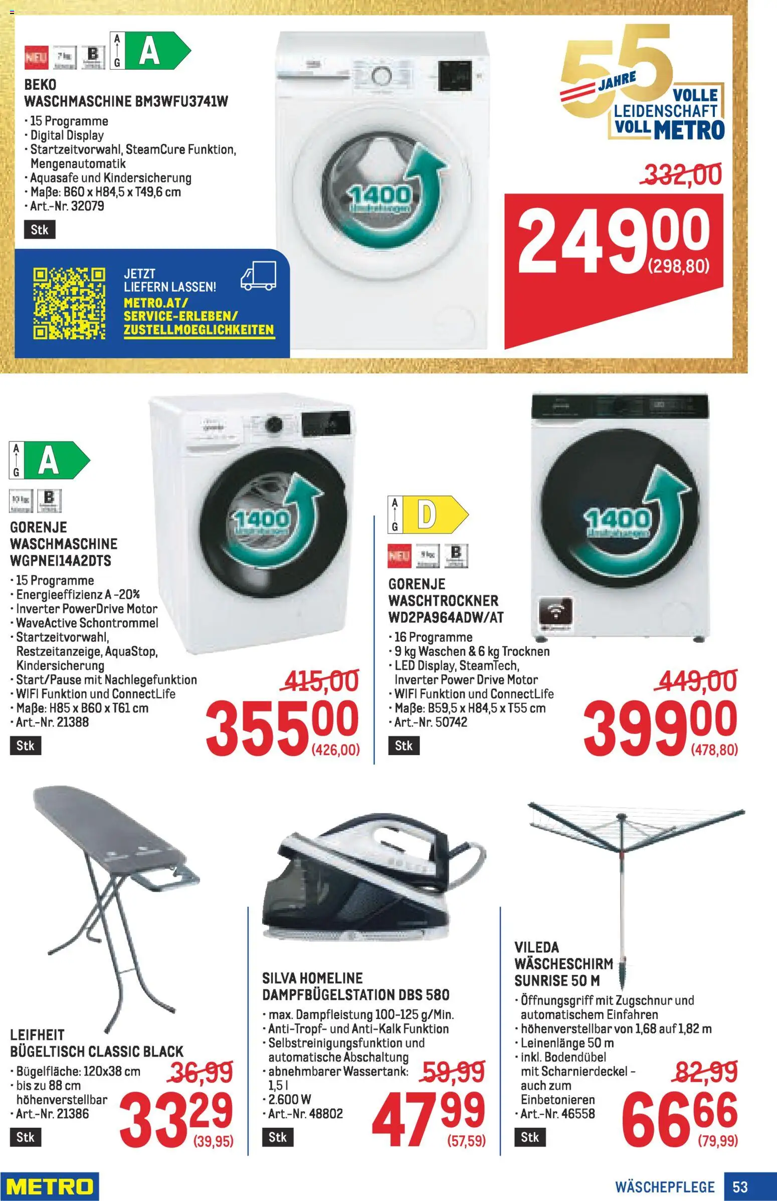 Metro angebote Profi gültig ab 30.04.2026 | Seite: 53 | Produkte: Waschmaschine