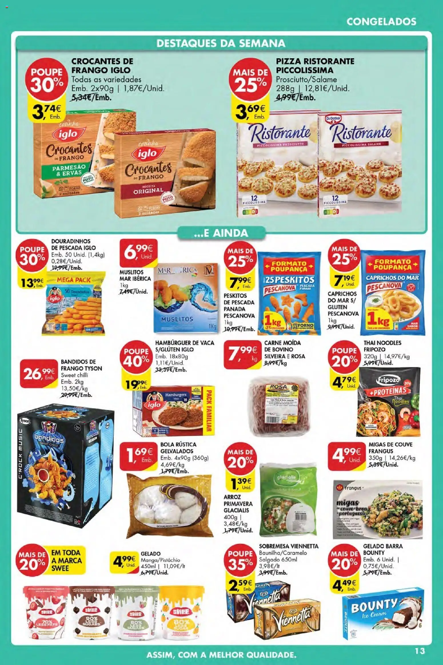 Pingo Doce Poupe Esta Semana Açores │ válido de 12.02.2026 | Página: 13 | Produtos: Pizza, Arroz, Carne, Couve
