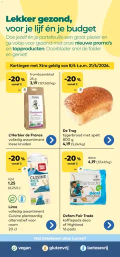 BioPlanet folder - Voorbeeld van een folder van BioPlanet, geldig van 08.04.2026 | Pagina: 4 | Producten: Rijst, Room, Pads, Koffiepads