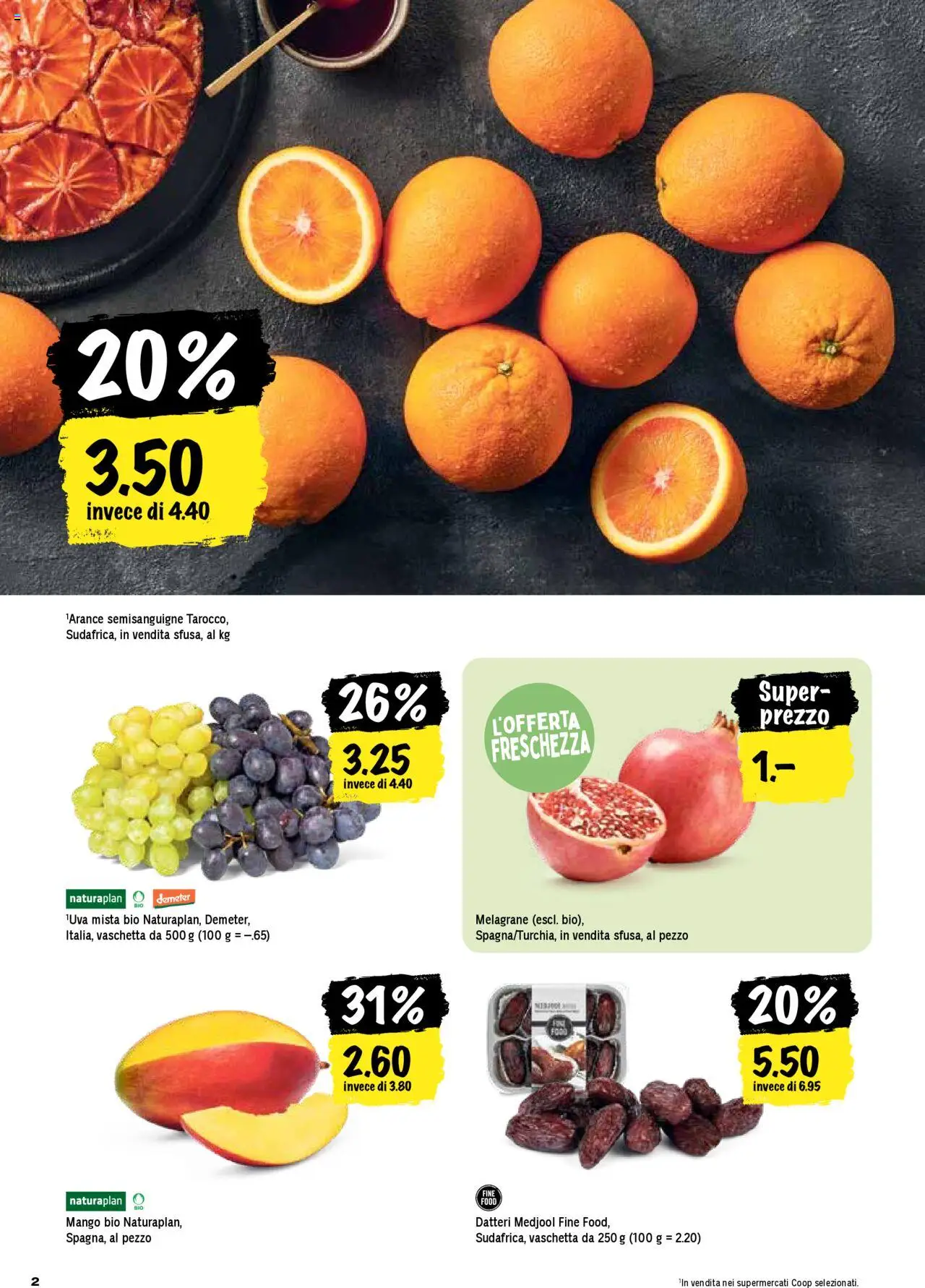 Coop - Una settimana di azioni – gültig ab 16.10.2025 | Seite: 2 | Produkte: Mango