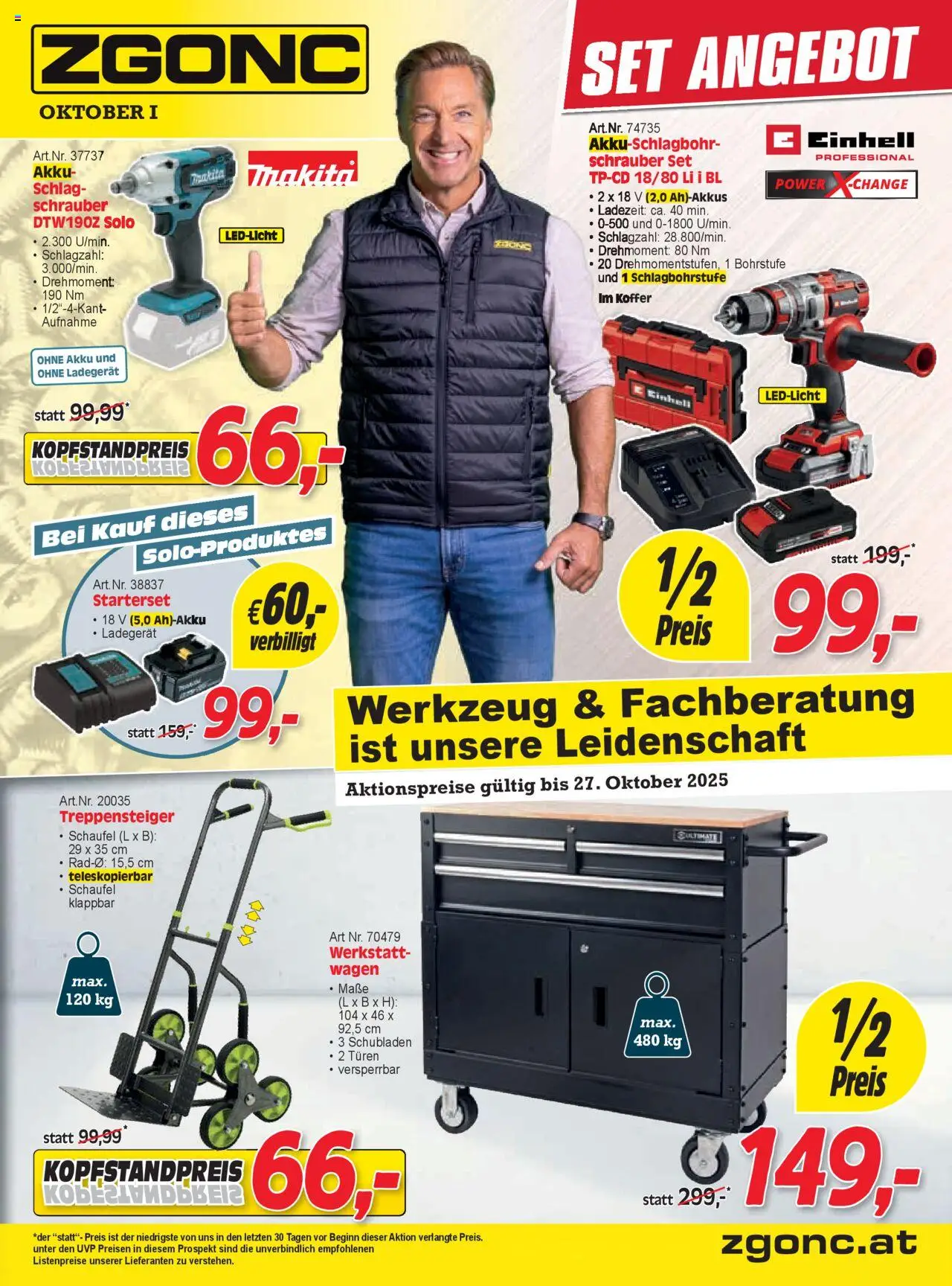 Zgonc - Flugblatt Oktober I 2025 gültig ab 01.10.2025 | Seite: 1 | Produkte: Koffer