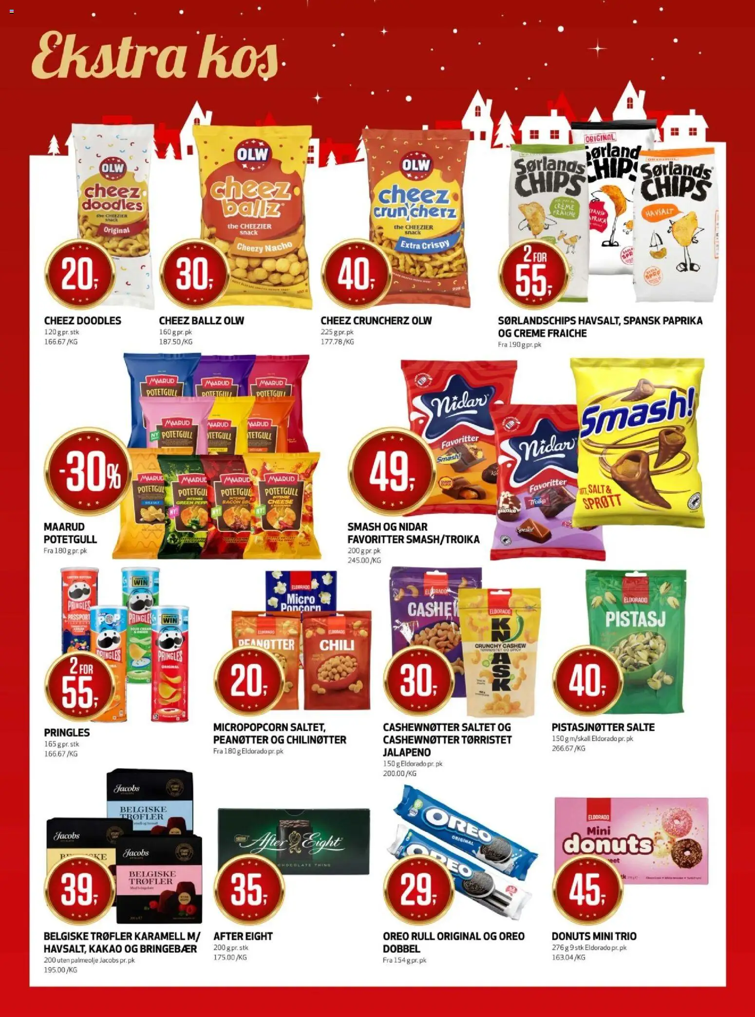 {H1} | Side: 16 | Produkter: Växthus, Potetgull, Орегано, Peanøtter