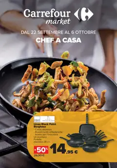 Anteprima del volantino Carrefour Market - Chef a casa catalogo valido a partire dal 22.09.2025