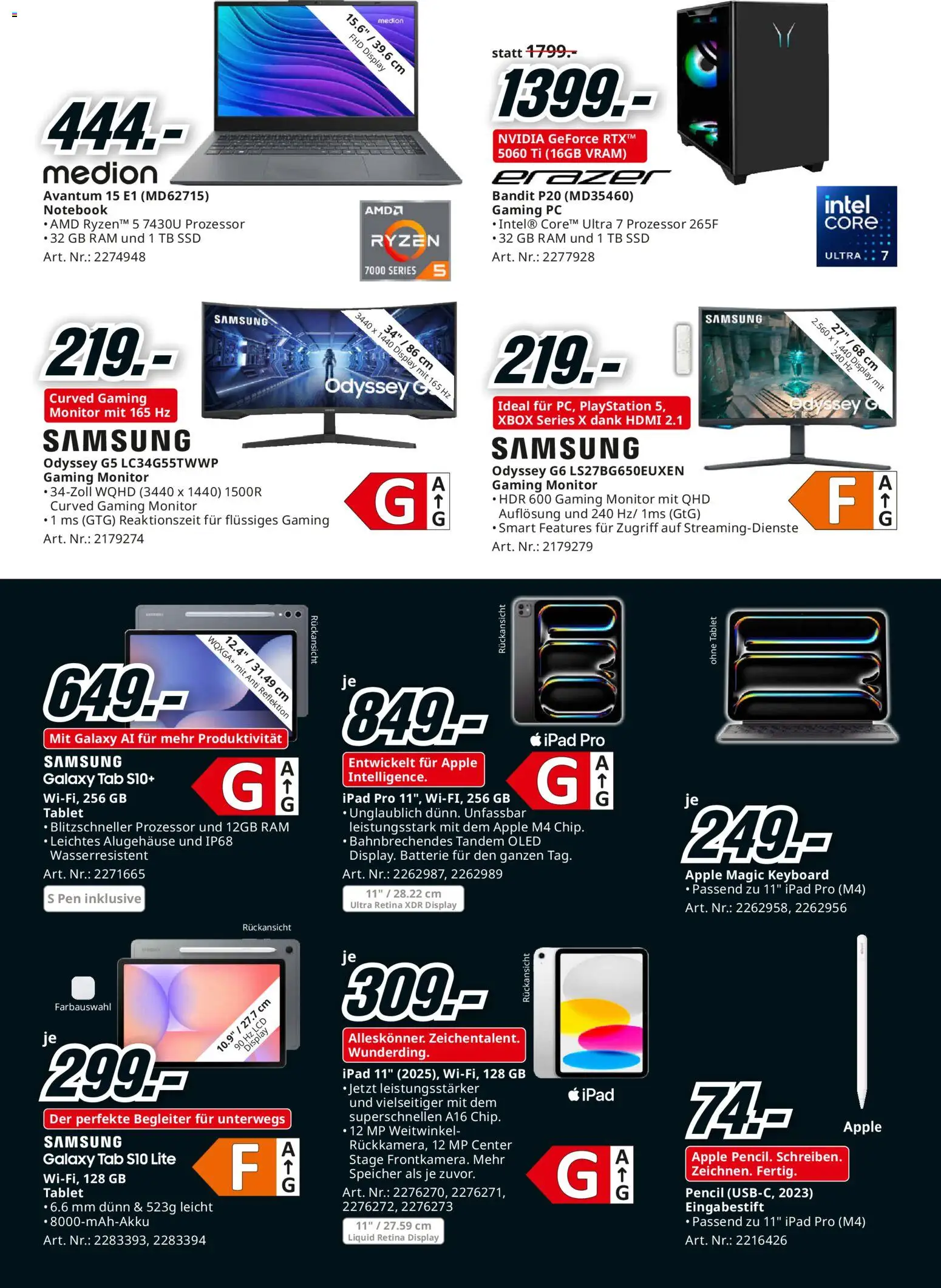 Media Markt - Black Friday – gültig ab 02.11.2025 | Seite: 13 | Produkte: Monitor, Pc, Tablet, Ipad