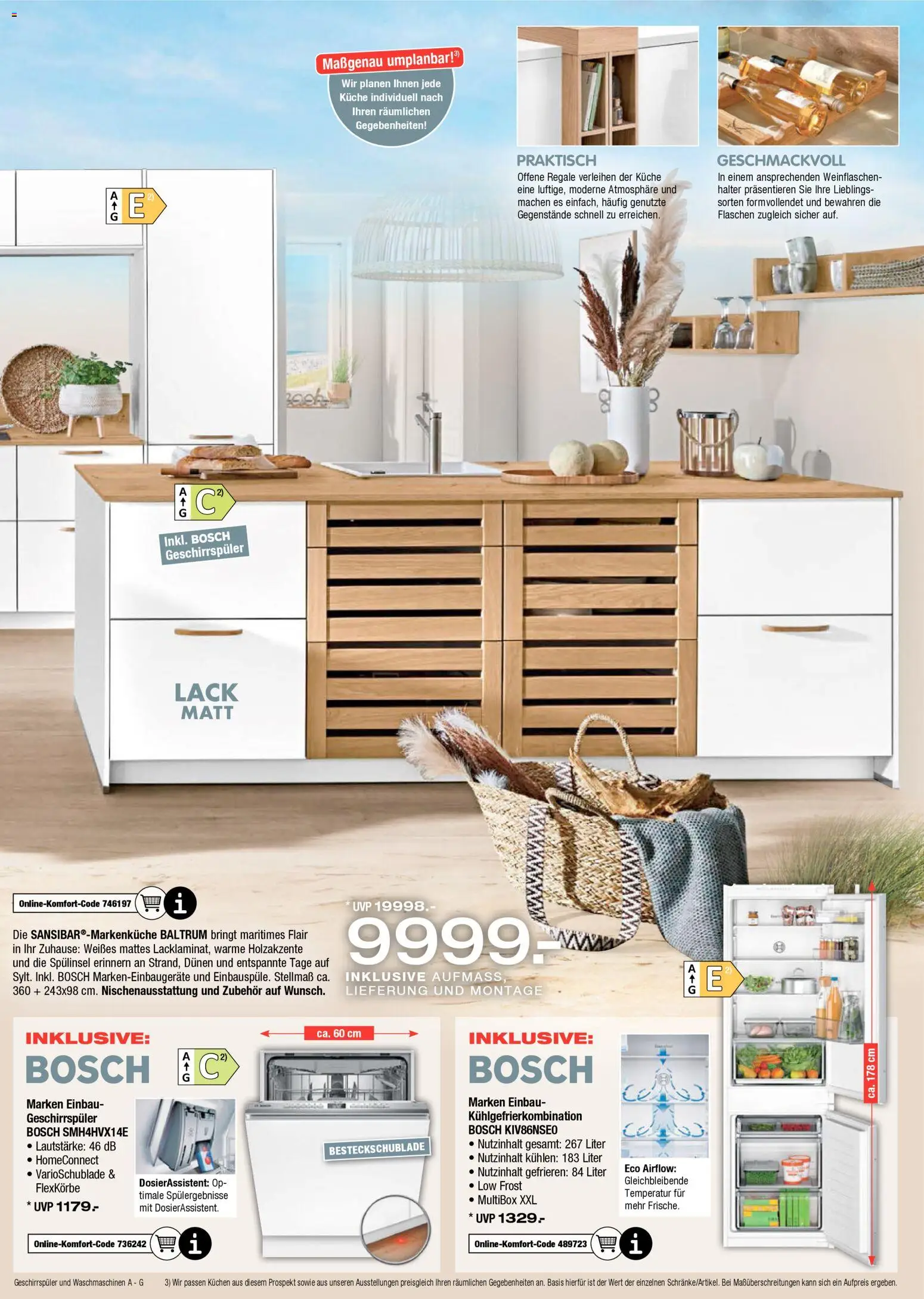 Ostermann Küchen Spezial – gültig ab 06.03.2026 | Seite: 5 | Produkte: Bosch, Geschirrspüler, Kühlgefrierkombination, Kuchen