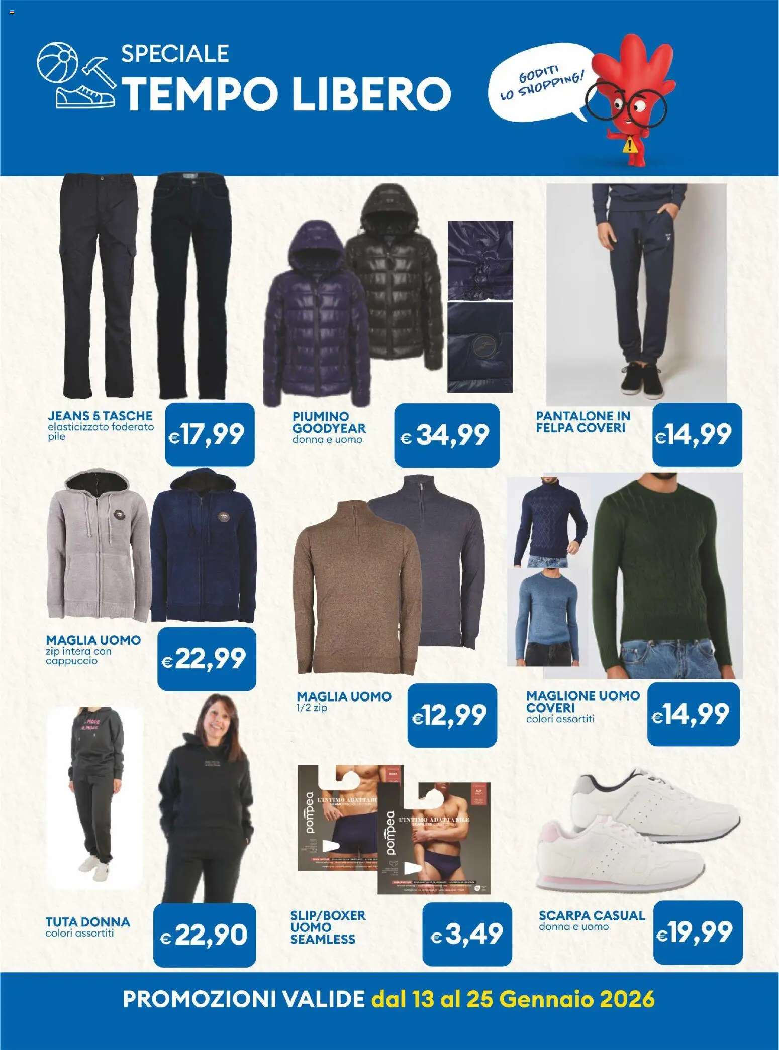 Volantino MD Discount del 13.01.2026 | Pagina: 24 | Prodotti: Pile, Felpa, Maglione, Cappuccio