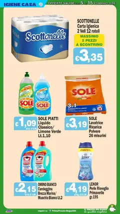 Anteprima del volantino Volantino Primo Prezzo	 valido a partire dal 05.02.2026 | Pagina: 20 | Prodotti: Carta igienica, Acqua, Limone, Profumo