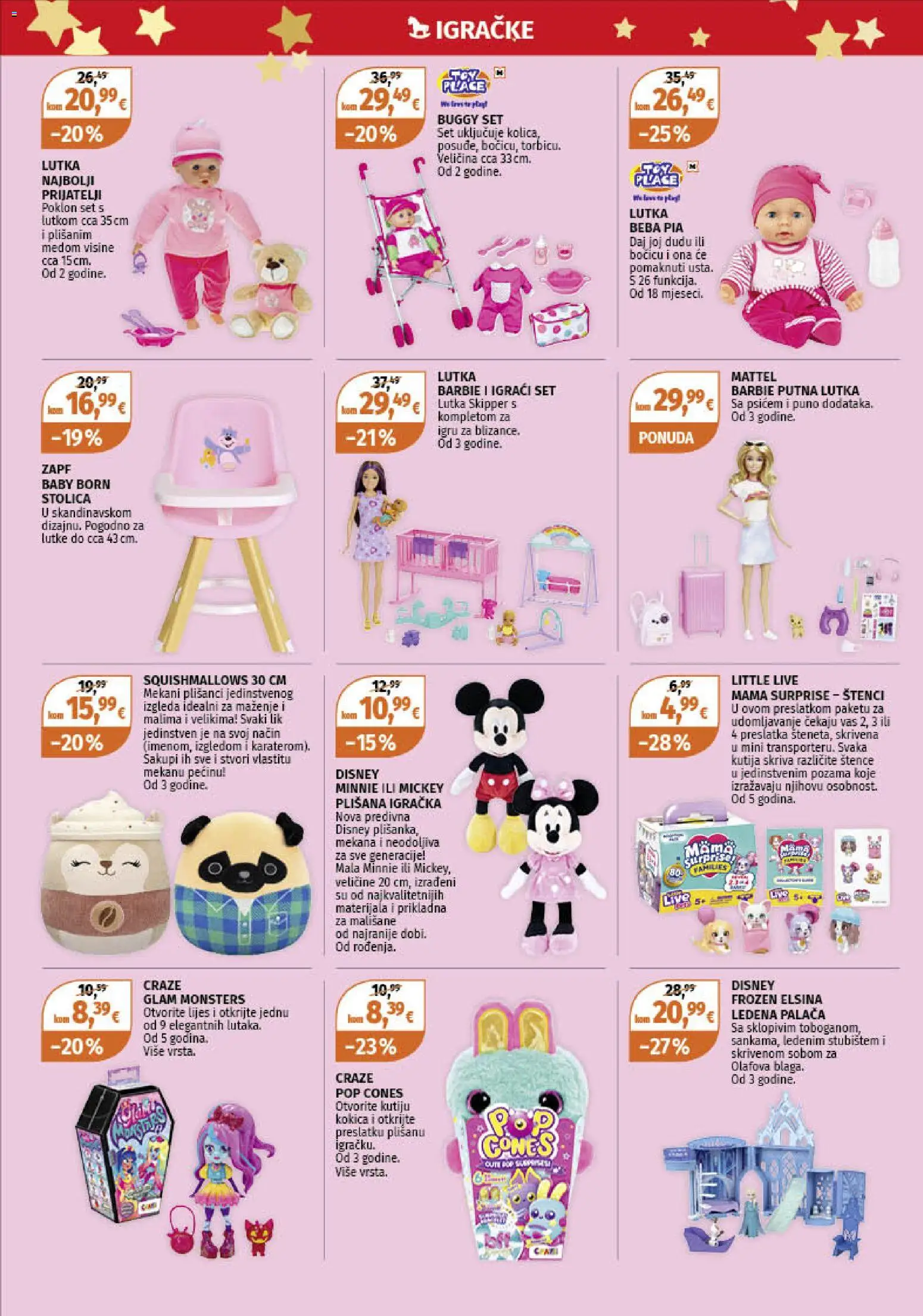 Müller katalog | vrijedi od 15.12.2025 | Stranica: 4 | Proizvodi: Barbie, Lutke, Kutija, Kolica