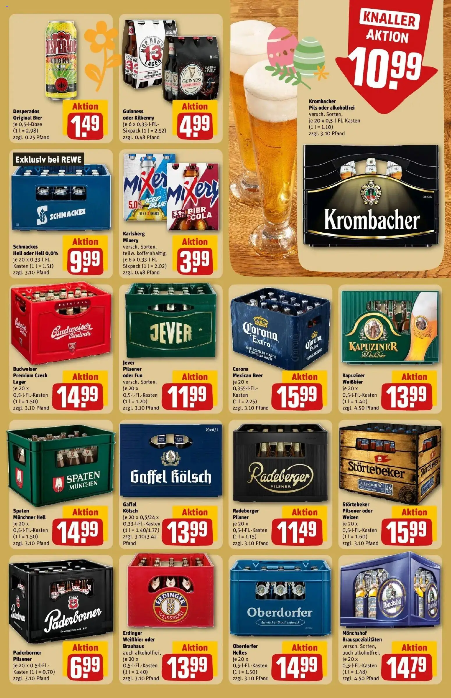 Rewe Prospekt Euskirchen	 – gültig ab 30.03.2026 | Seite: 25 | Produkte: Monchshof, Erdinger, Mixery, Radeberger pilsner