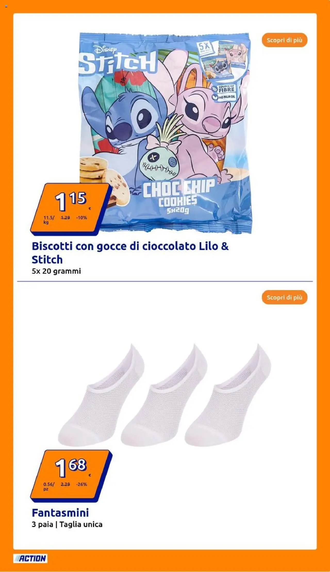 Volantino Action del 20.08.2025 | Pagina: 11 | Prodotti: Cioccolato, Biscotti, Fantasmini