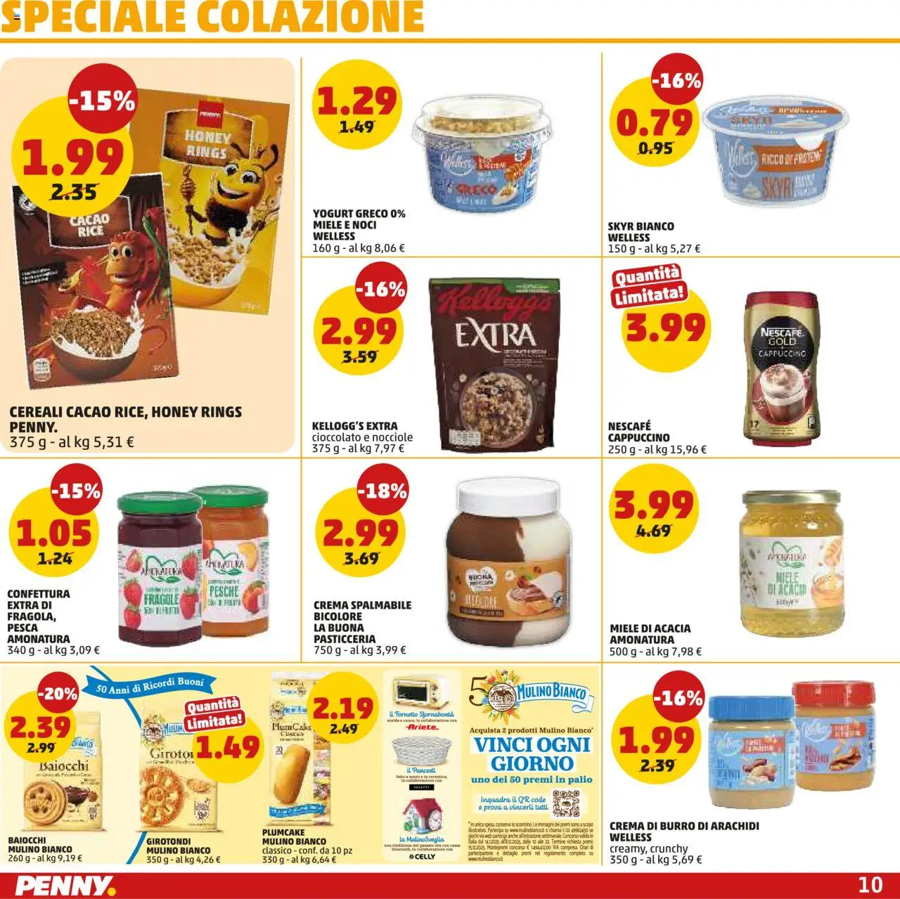 Volantino PENNY del 28.08.2025 | Pagina: 10 | Prodotti: Yogurt, Pesca, Nocciole, Cacao
