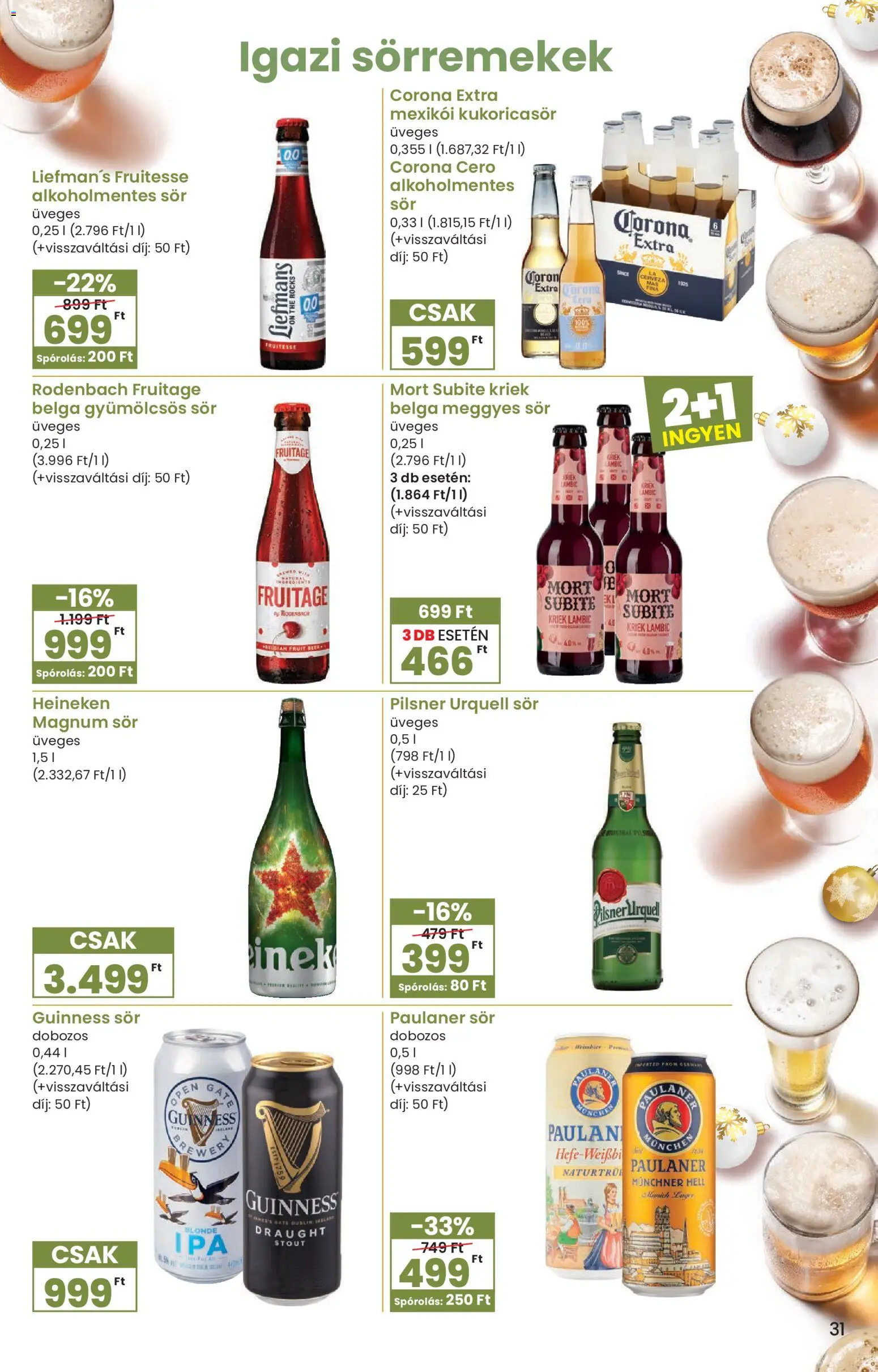 Spar akciós ujság - amely érvényes a következő dátumtól: 27.11.2025 | Oldal: 31 | Termékek: Mleveni mak, Perutnina Ptuj, Alkoholmentes sör, Roštilj meso