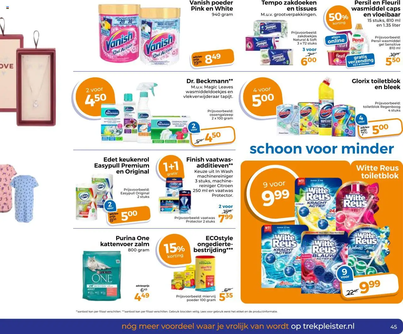  | Pagina: 45 | Producten: Ciabatta, Tissues, Gel, Poeder