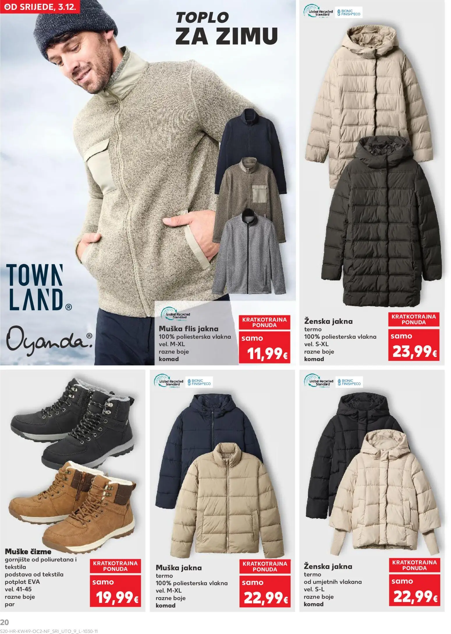 Kaufland katalog | vrijedi od 03.12.2025 | Stranica: 20 | Proizvodi: Jakna, Čizme, Finish