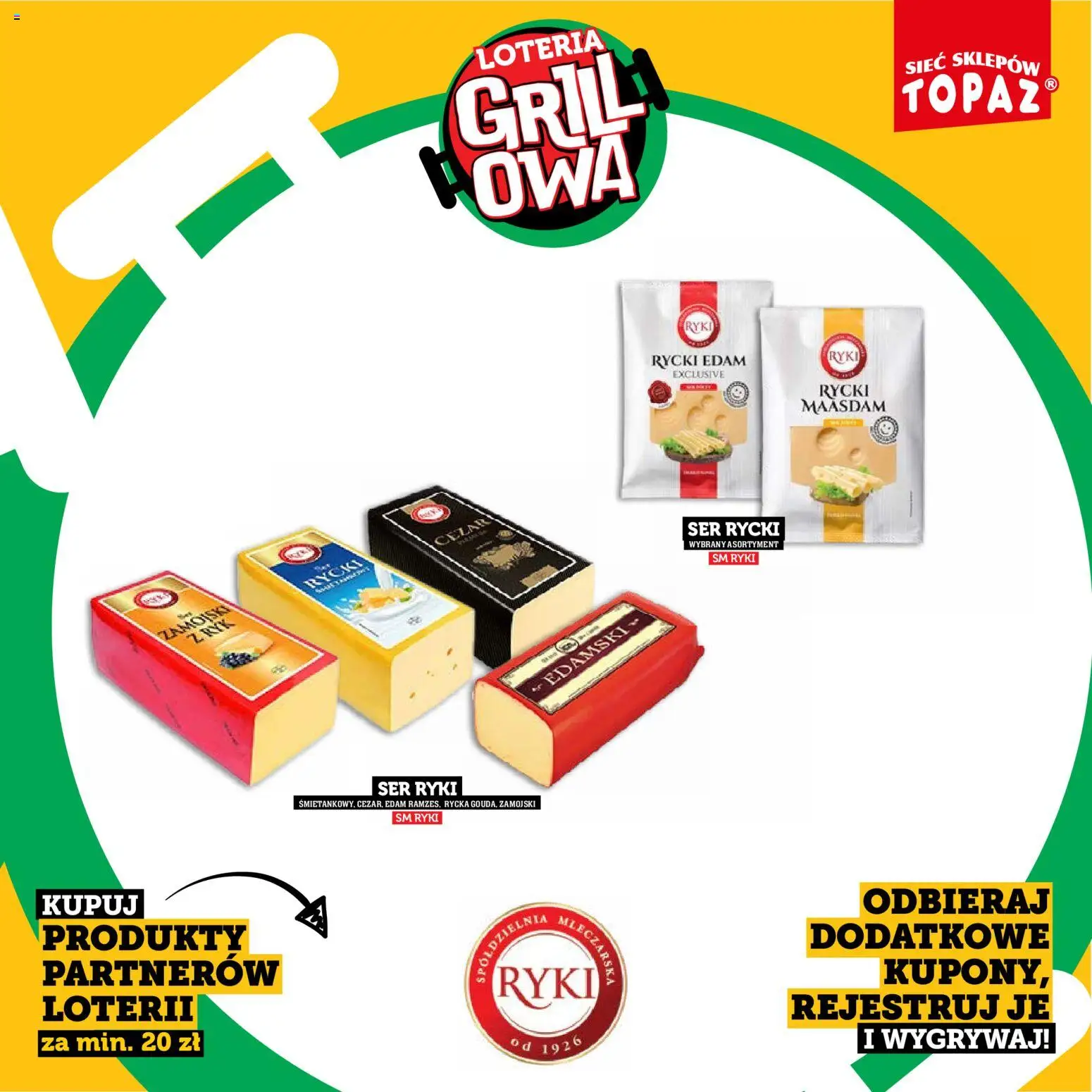 Topaz gazetka - Kupuj, Grilluj I Wygrywaj od 20.04.2026 | Strona: 67 | Produkty: Ser