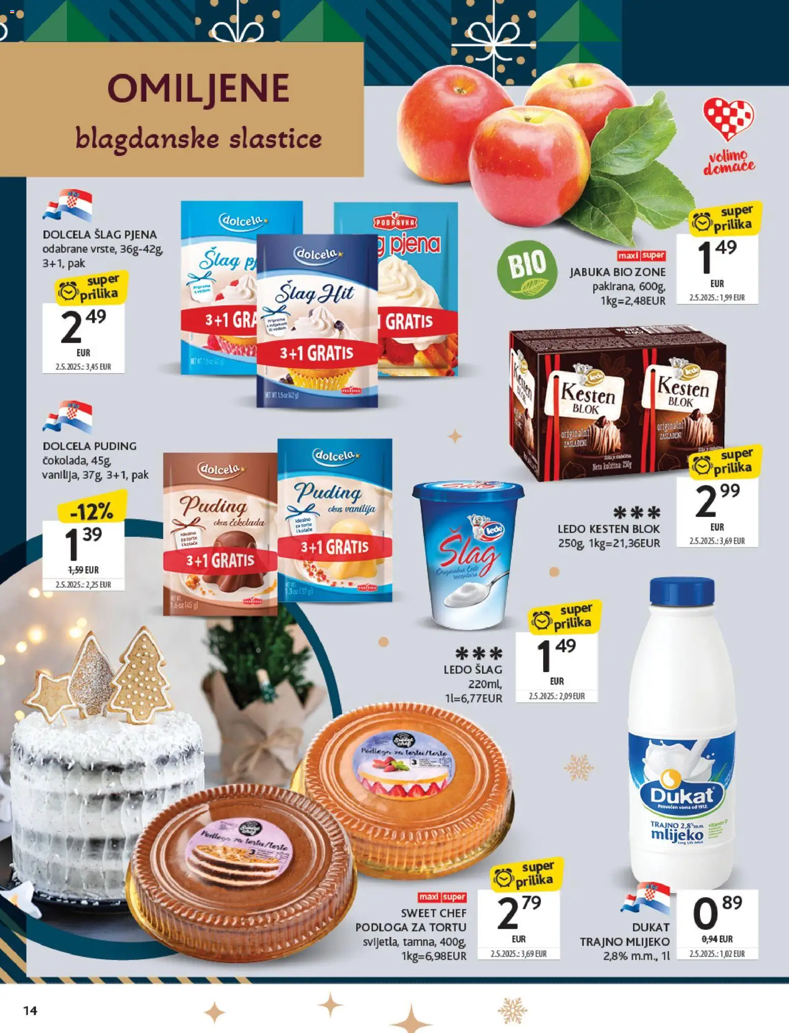 Konzum HR akciós ujság - amely érvényes a következő dátumtól: 01.12.2025 | Oldal: 14 | Termékek: Puding